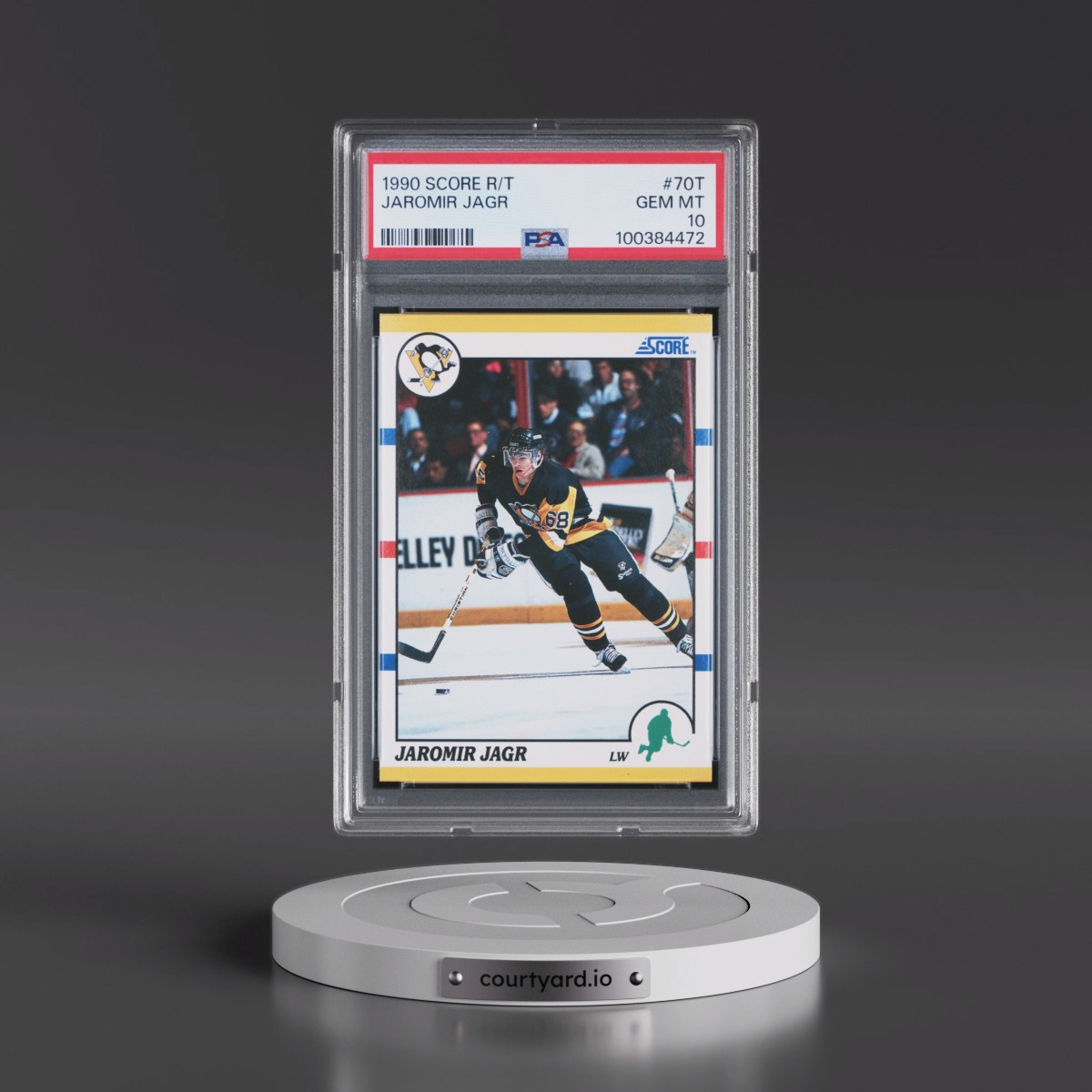 1990 Score Rookie/Traded #70T Jaromir Jagr (PSA 10 GEM MINT)