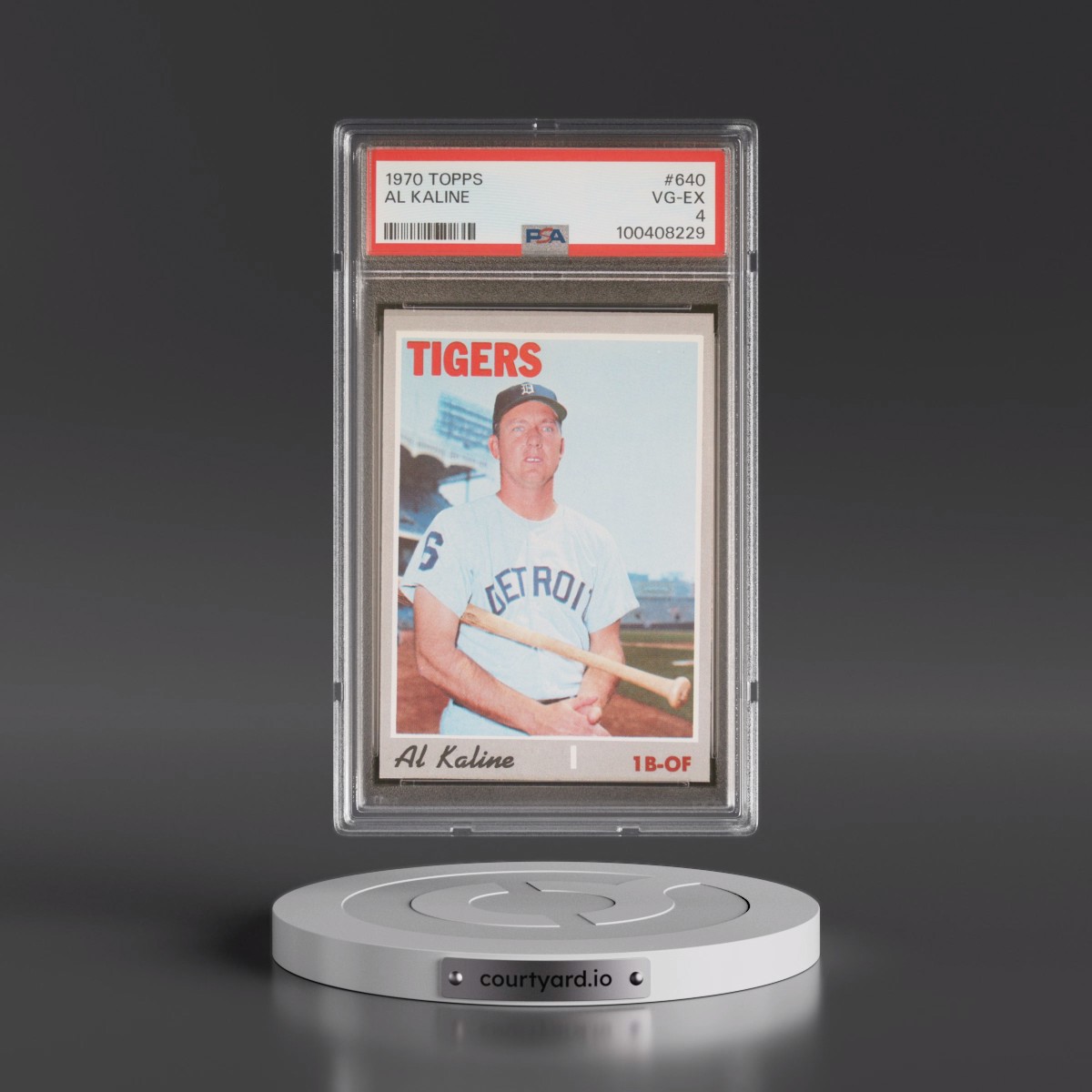 1970 Topps #640 Al Kaline (PSA 4 VG-EX)