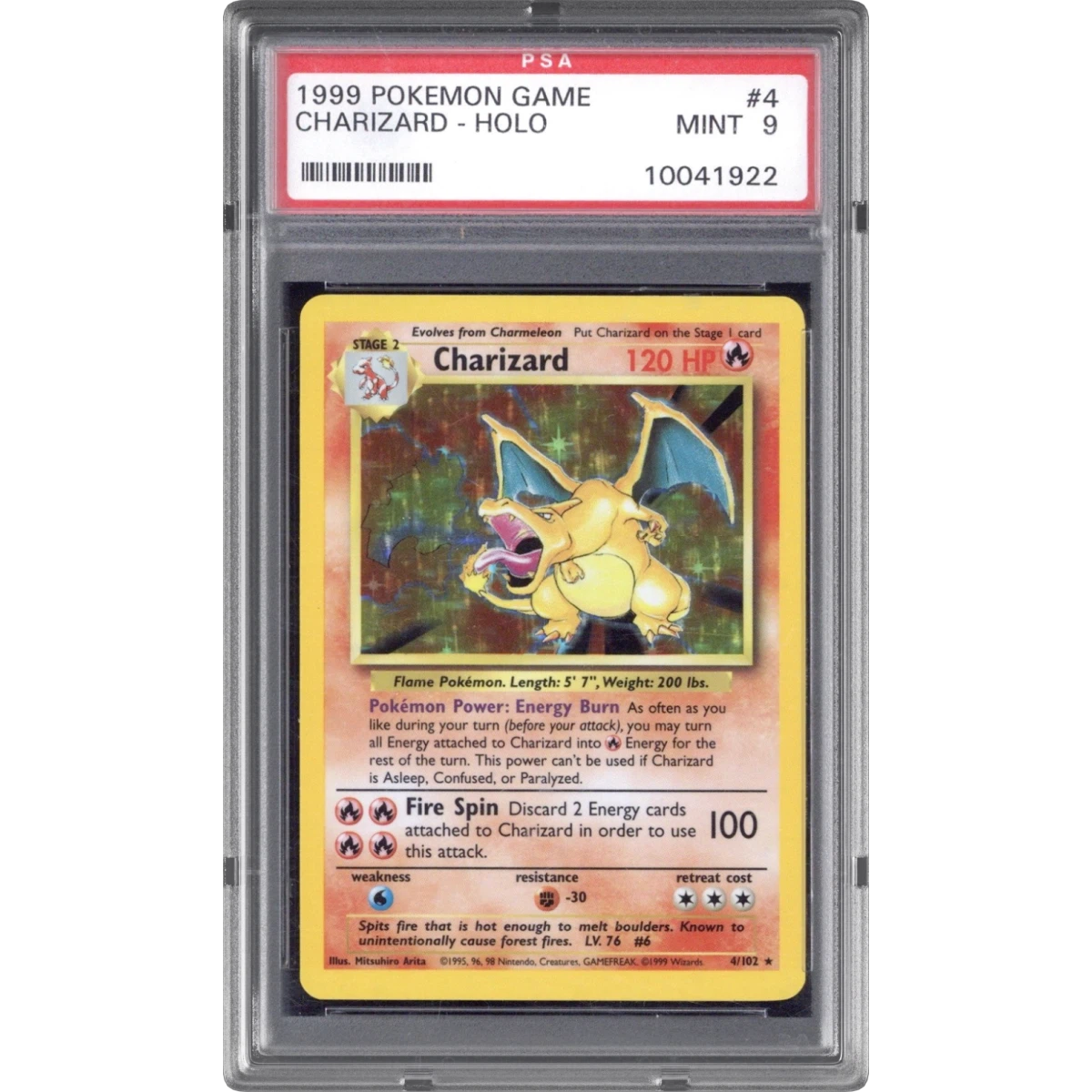 Charizard card artwork