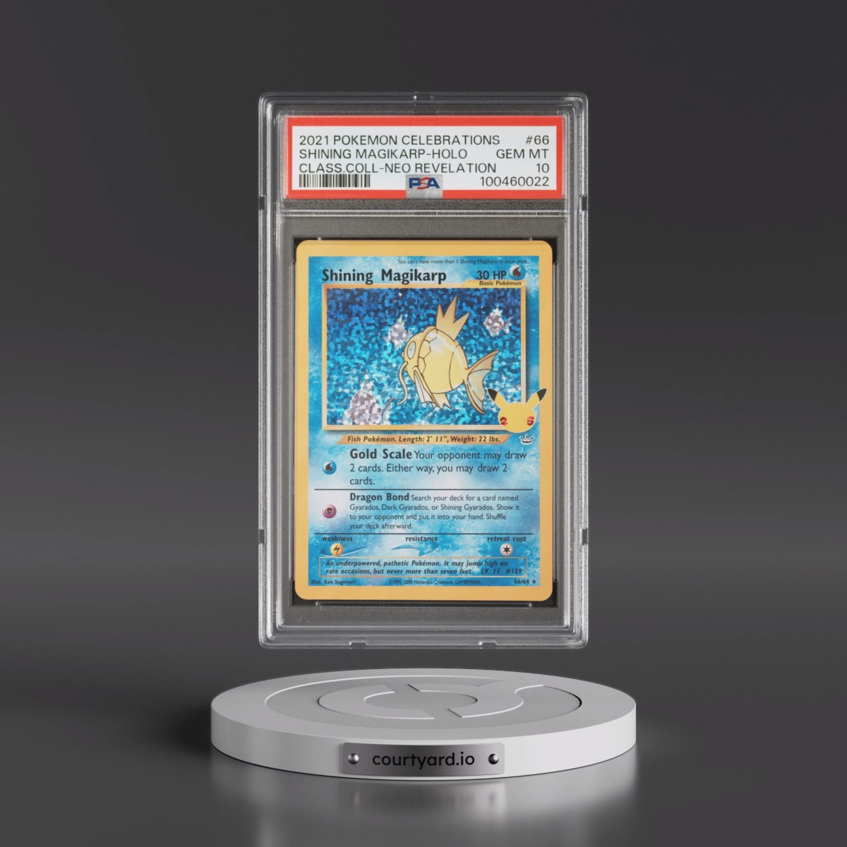 2021 Pokémon Celebrations Classic Collection #66 Shining Magikarp - Holo Holo (PSA 10 GEM MINT)
