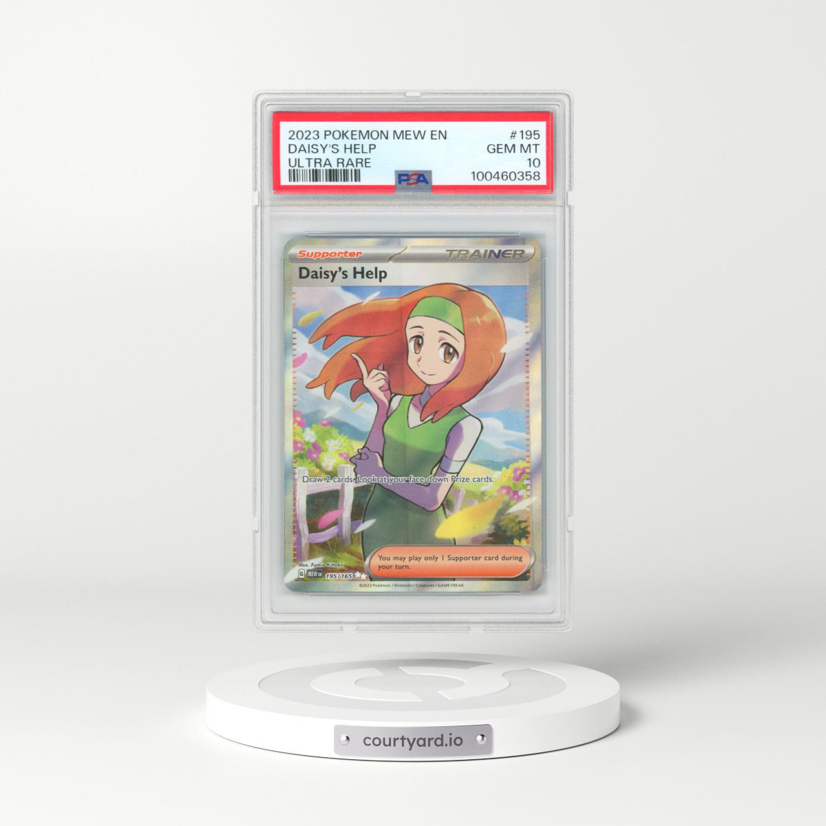 2023 Pokémon Mew EN-151 #195 Daisy's Help - Ultra Rare (PSA 10 GEM MINT)