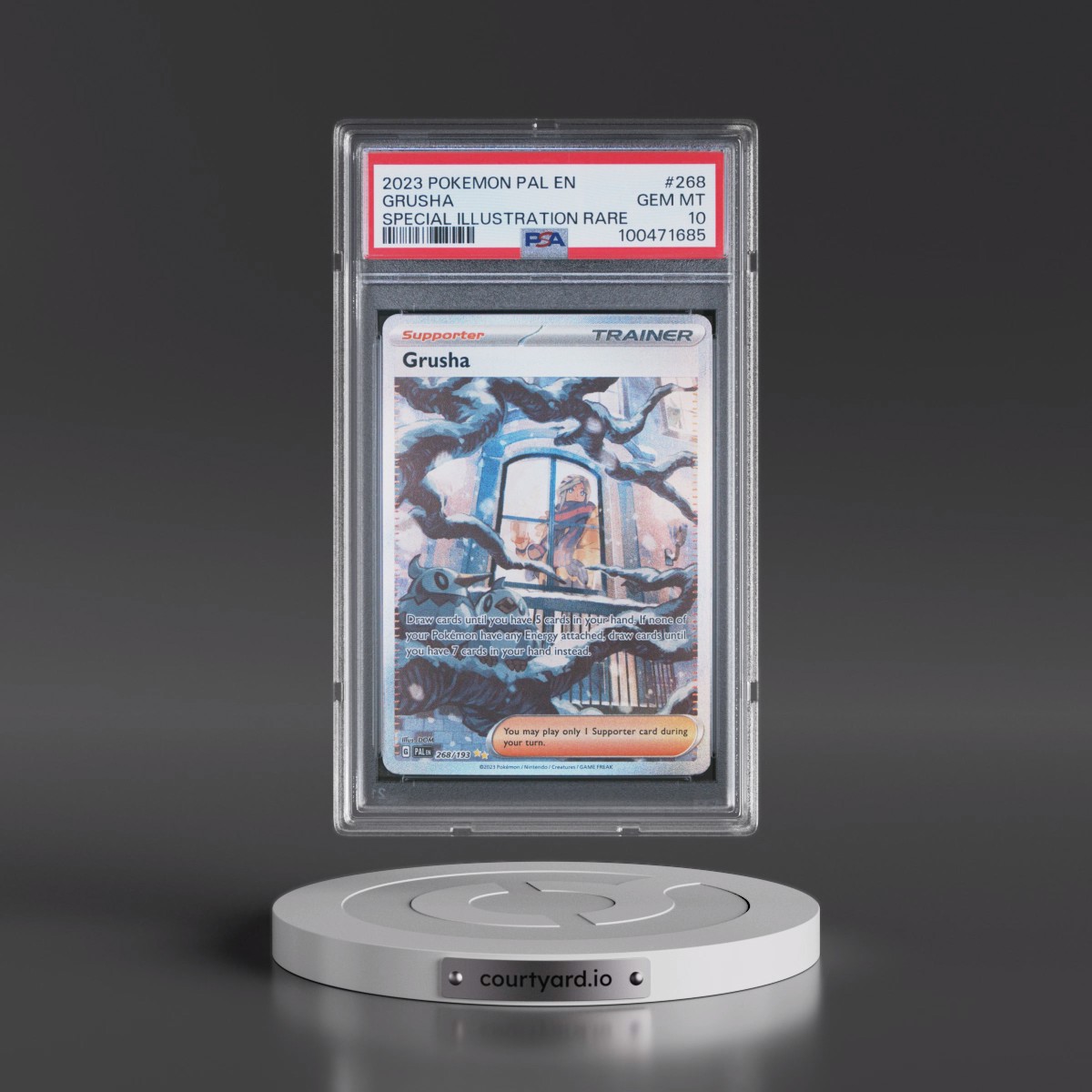2023 Pokémon Pal EN-Paldea Evolved #268 Grusha - Special Illustration Rare (PSA 10 GEM MINT)