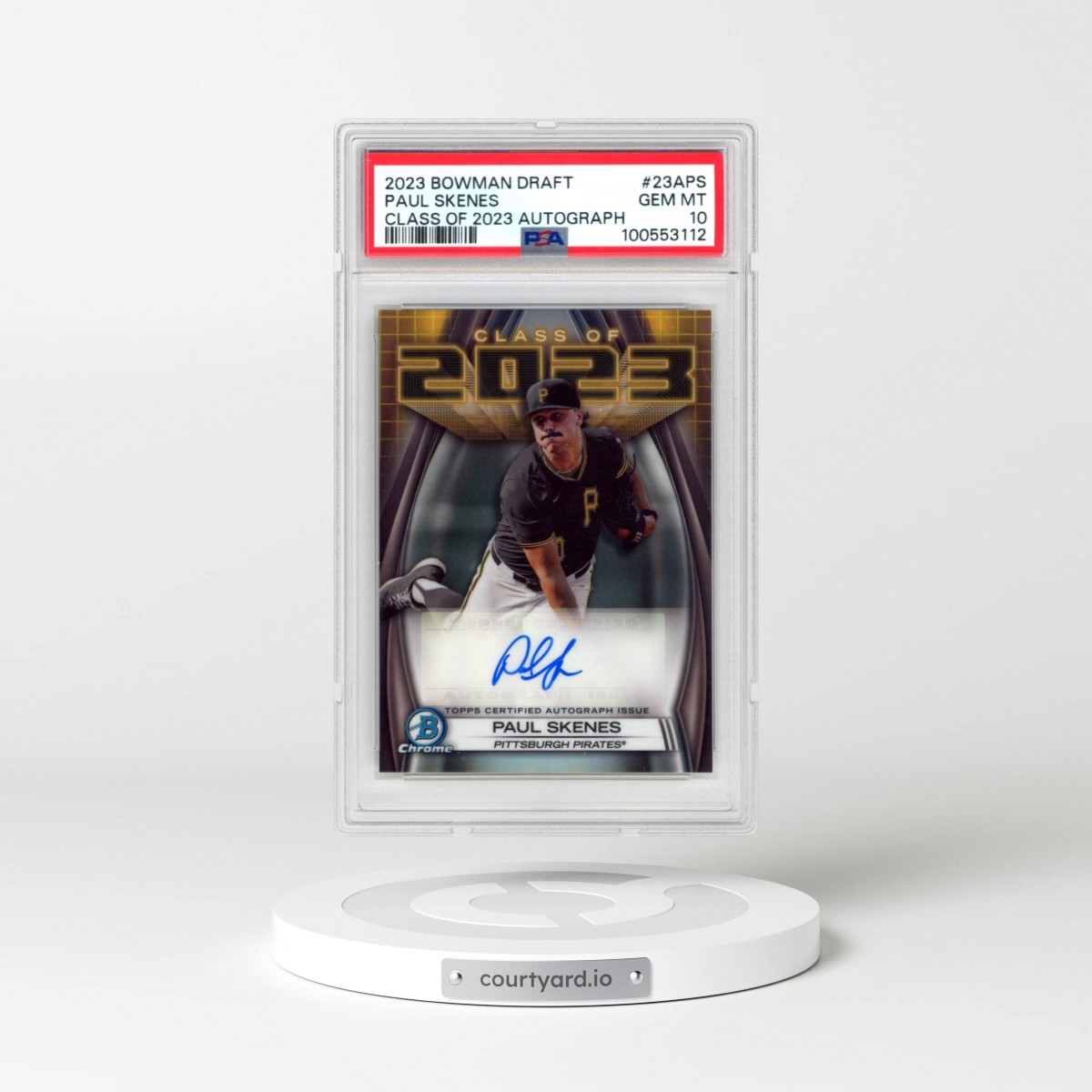2023 Bowman Draft Class of 2023 Autograph #23APS Paul Skenes (PSA 10 GEM MINT)