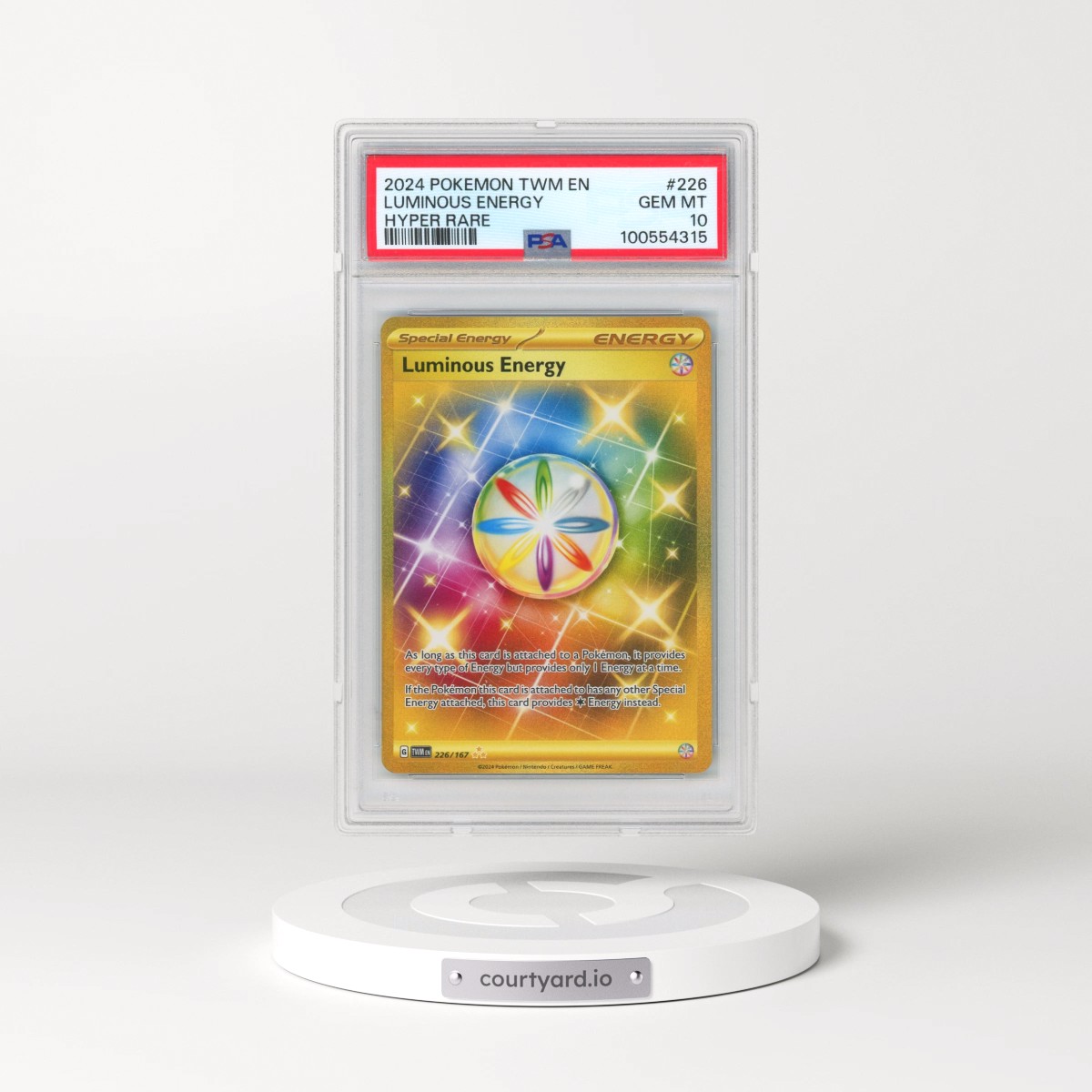 2024 Pokémon Twm EN-Twilight Masquerade #226 Luminous Energy - Hyper Rare (PSA 10 GEM MINT)
