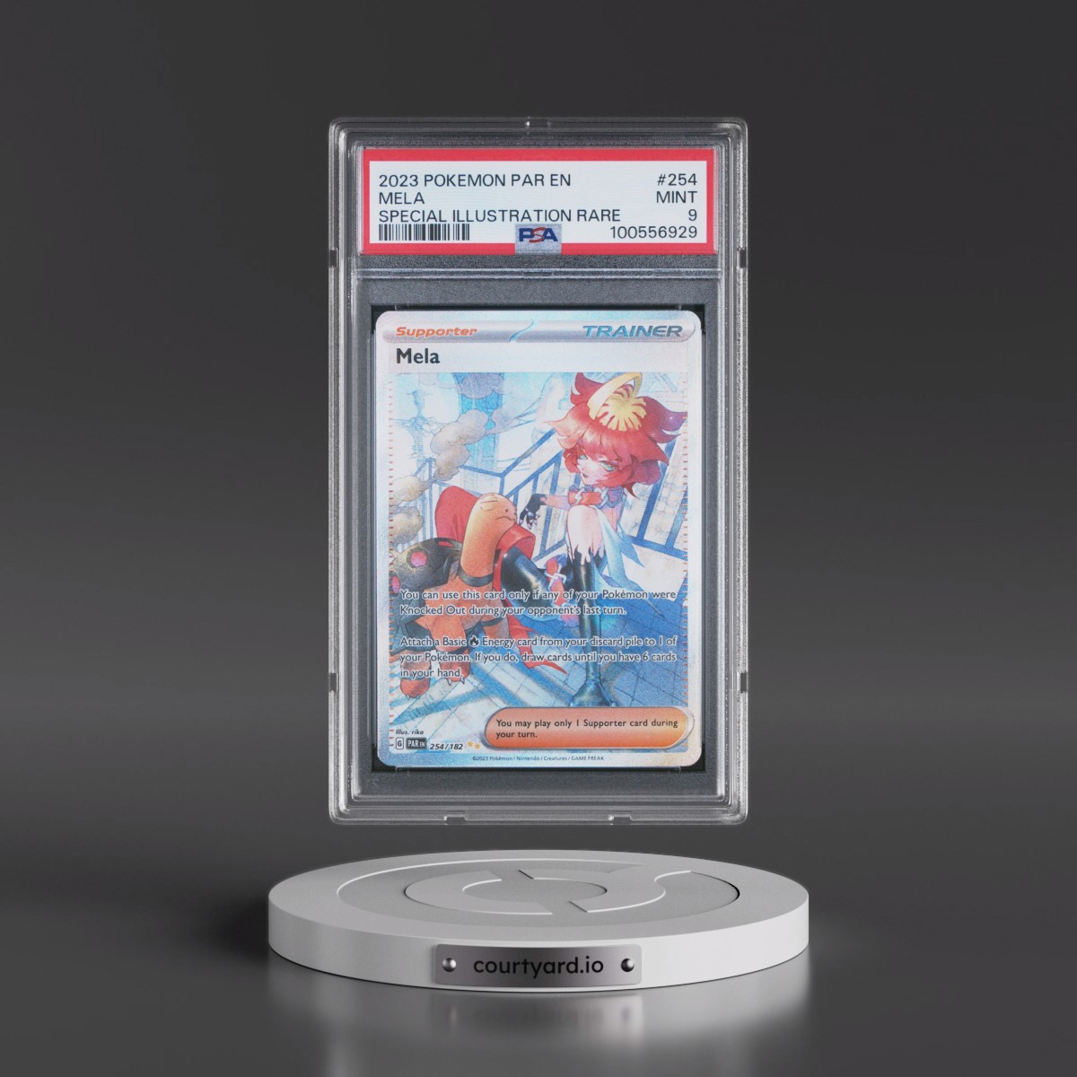 2023 Pokémon Par EN-Paradox Rift #254 Mela - Special Illustration Rare (PSA 9 MINT)
