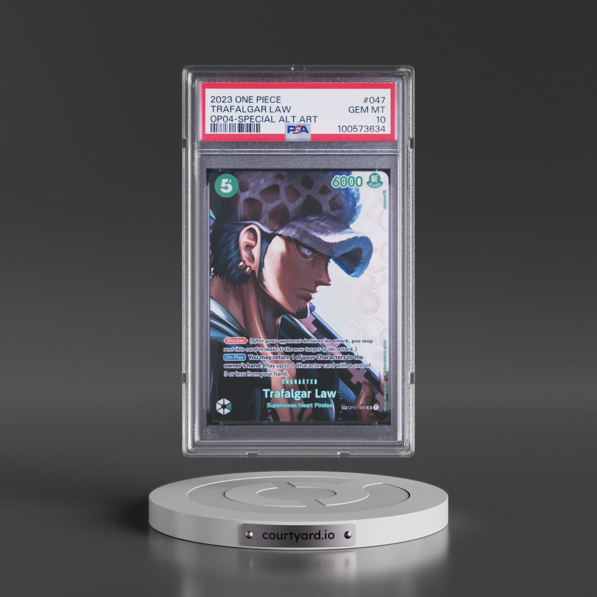 2023 One Piece Kingdoms of Intrigue #047 Trafalgar Law - Special Alternate Art (PSA 10 GEM MINT)