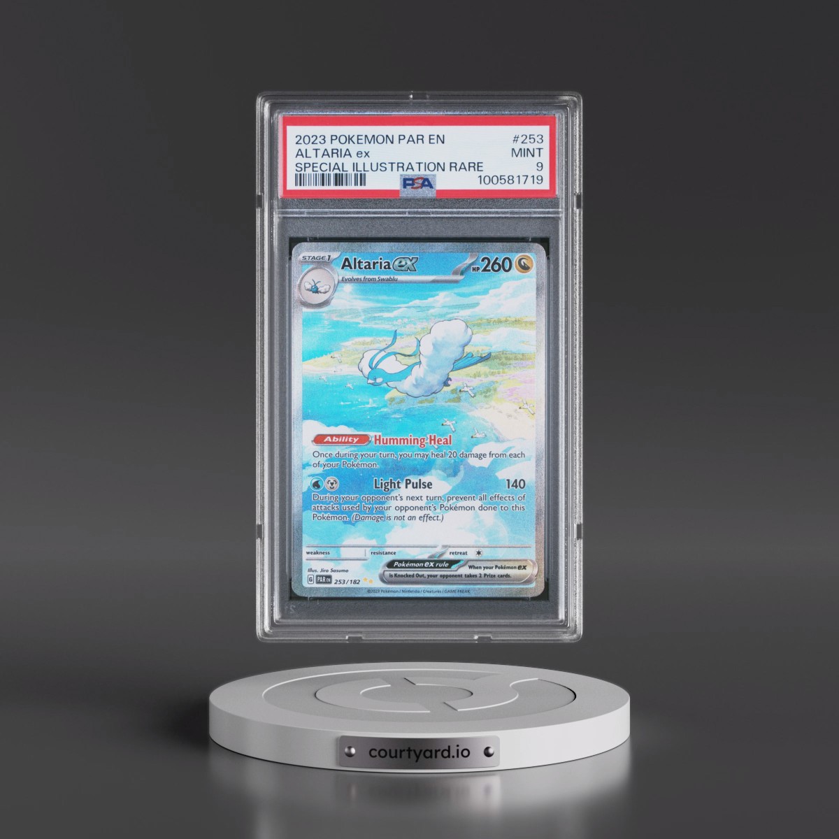 2023 Pokémon Par EN-Paradox Rift #253 Altaria EX - Holo Special Illustration Rare (PSA 9 MINT)