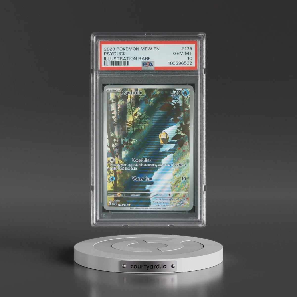 2023 Pokémon Mew EN-151 #175 Psyduck - Illustration Rare (PSA 10 GEM MINT) - Photo