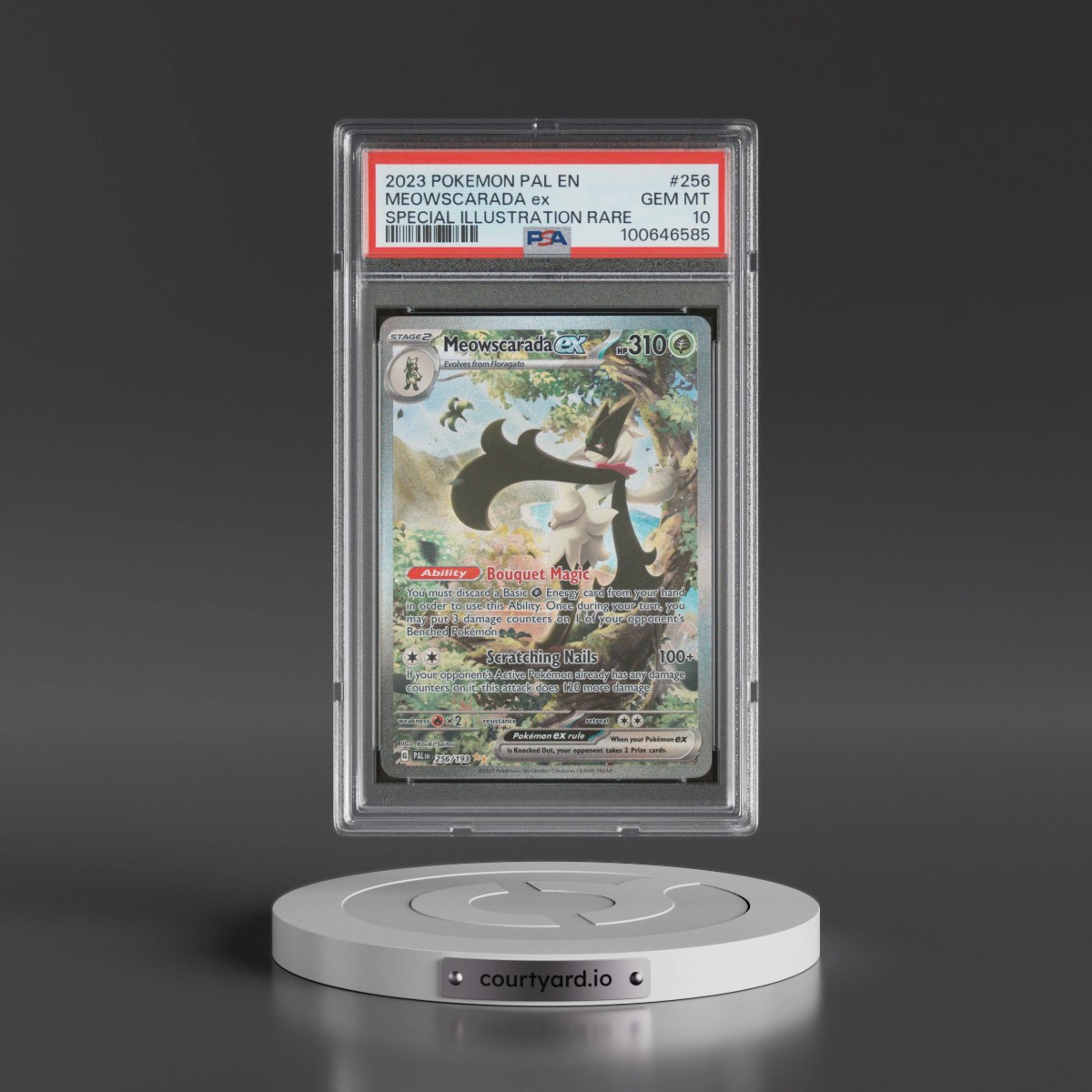 2023 Pokémon Pal EN-Paldea Evolved #256 Meowscarada EX - Holo Special Illustration Rare (PSA 10 GEM MINT)