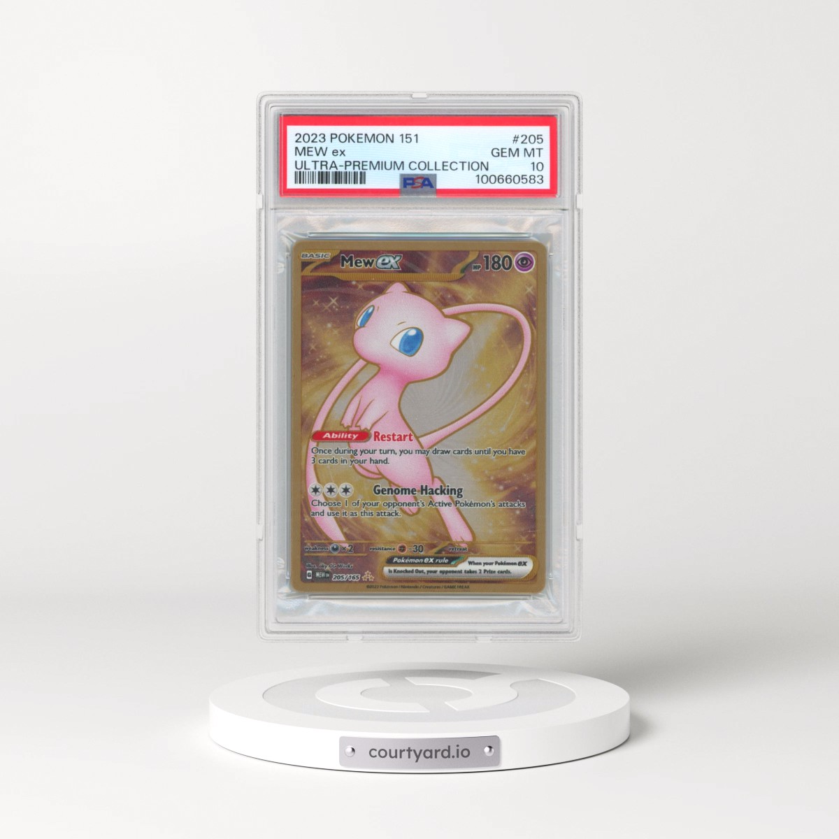 2023 Pokémon 151 Ultra-Premium Collection #205 Mew EX - Holo (PSA 10 GEM MINT)