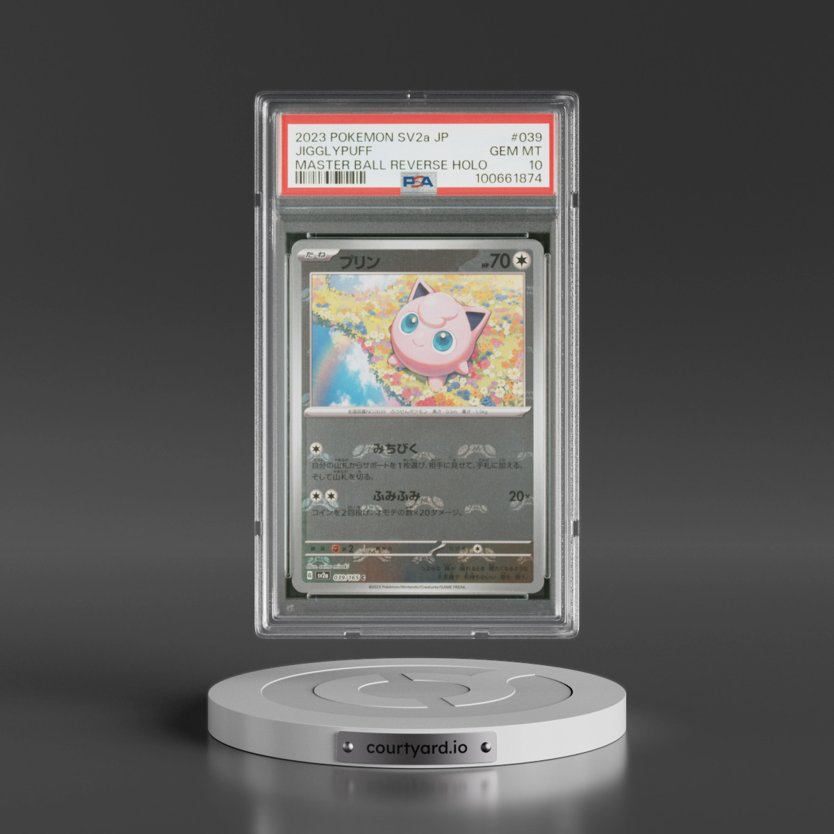 2023 Pokémon Sv2a-Pokemon 151 #039 Jigglypuff - Reverse Holo Master Ball (PSA 10 GEM MINT)