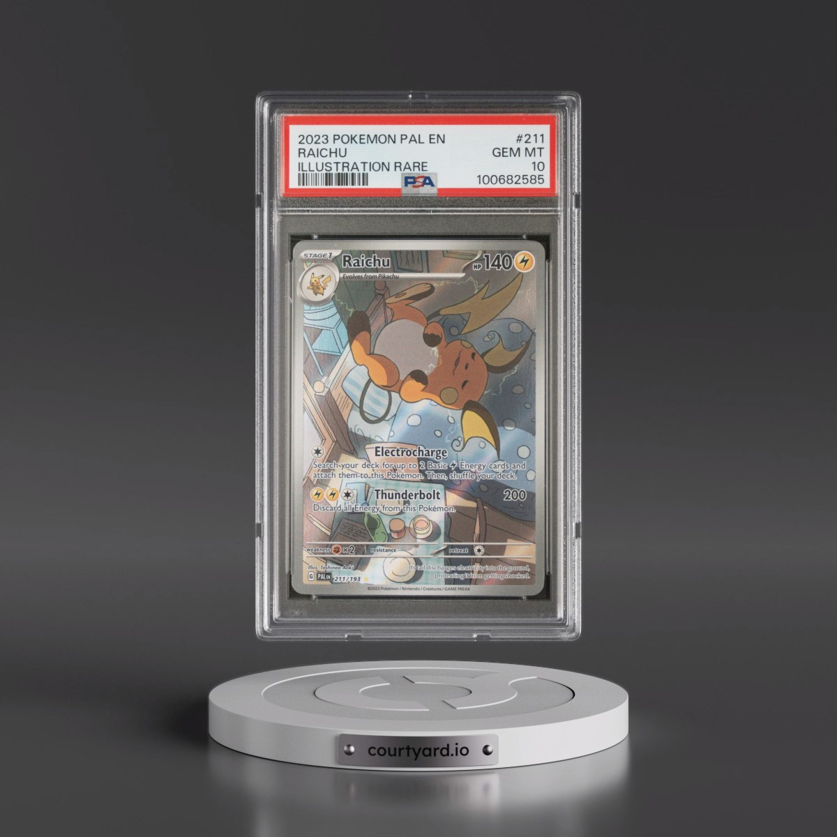 2023 Pokémon Pal EN-Paldea Evolved #211 Raichu - Illustration Rare (PSA 10 GEM MINT)