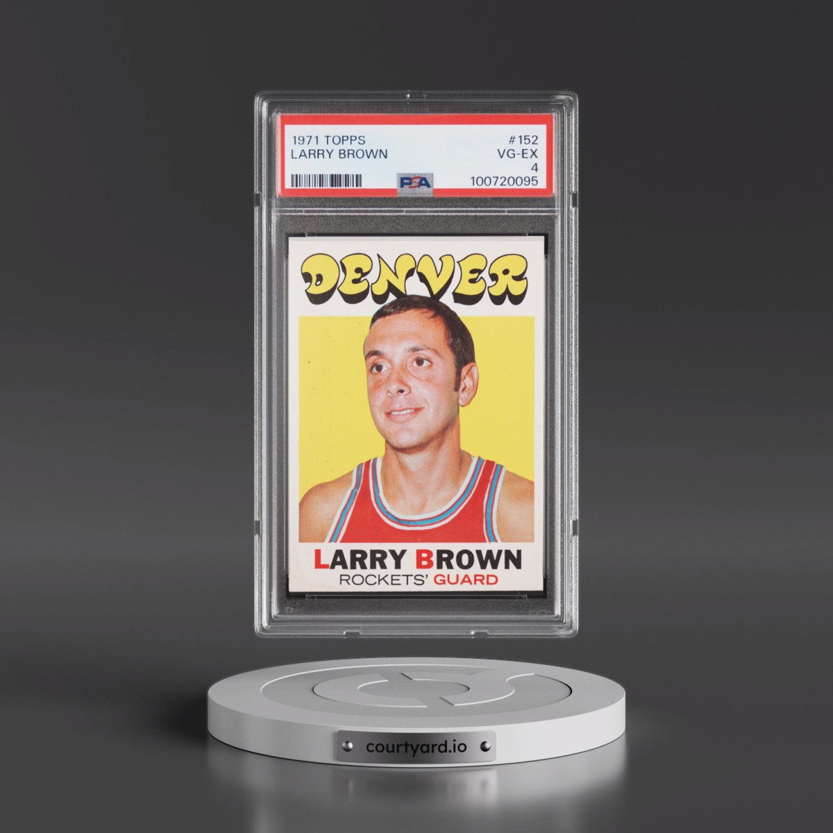1971 Topps #152 Larry Brown (PSA 4 VG-EX)