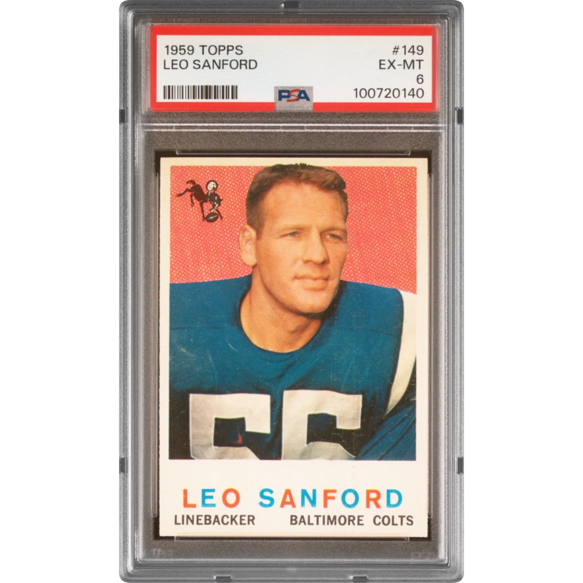 1959 Topps #149 Leo Sanford (PSA 6 EX-MT)