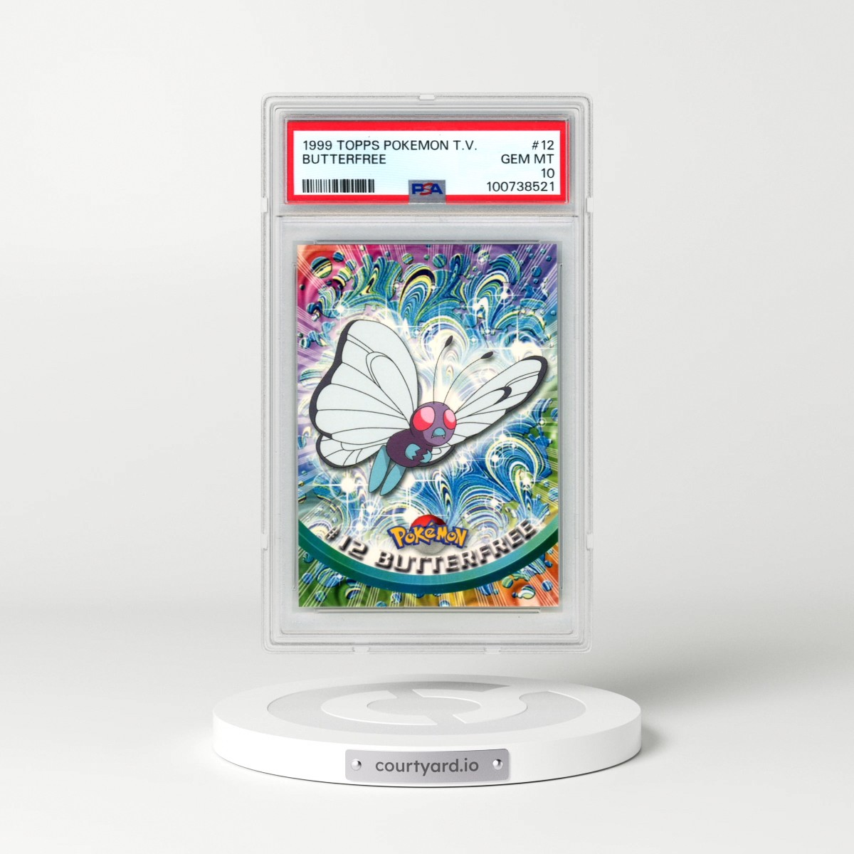 1999 Topps Pokémon TV #12 Butterfree (PSA 10 GEM MINT)