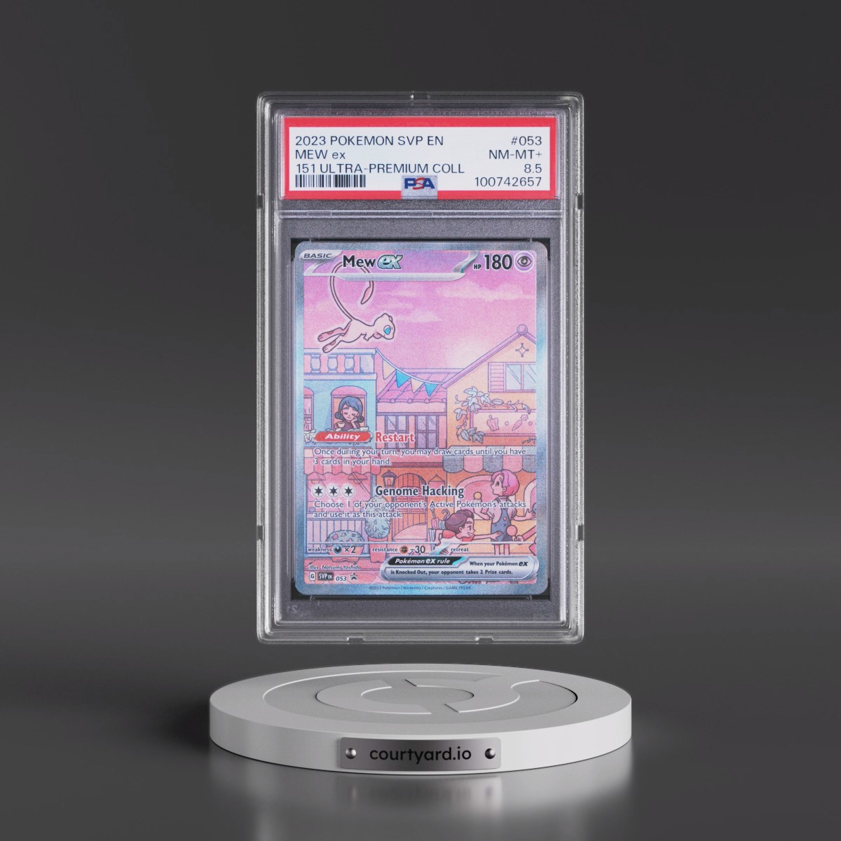 2023 Pokémon Svp EN-SV Black Star Promo #053 Mew EX - Holo 151 Ultra-Premium Collection (PSA 8.5 NM-MT+)