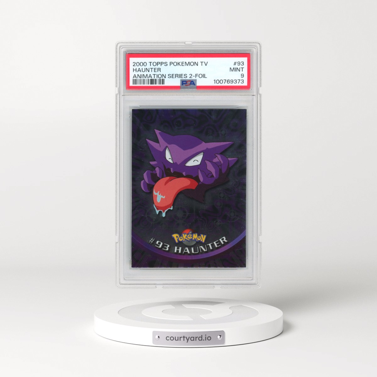 2000 Topps Pokémon TV Animation Series 2 #93 Haunter - Foil (PSA 9 MINT)
