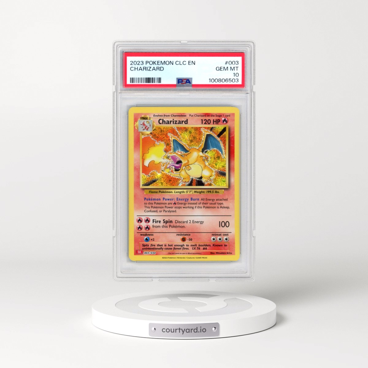 2023 Pokémon Clc-Trading Card Game Classic Charizard & HO-Oh EX Deck #003 Charizard (PSA 10 GEM MINT)