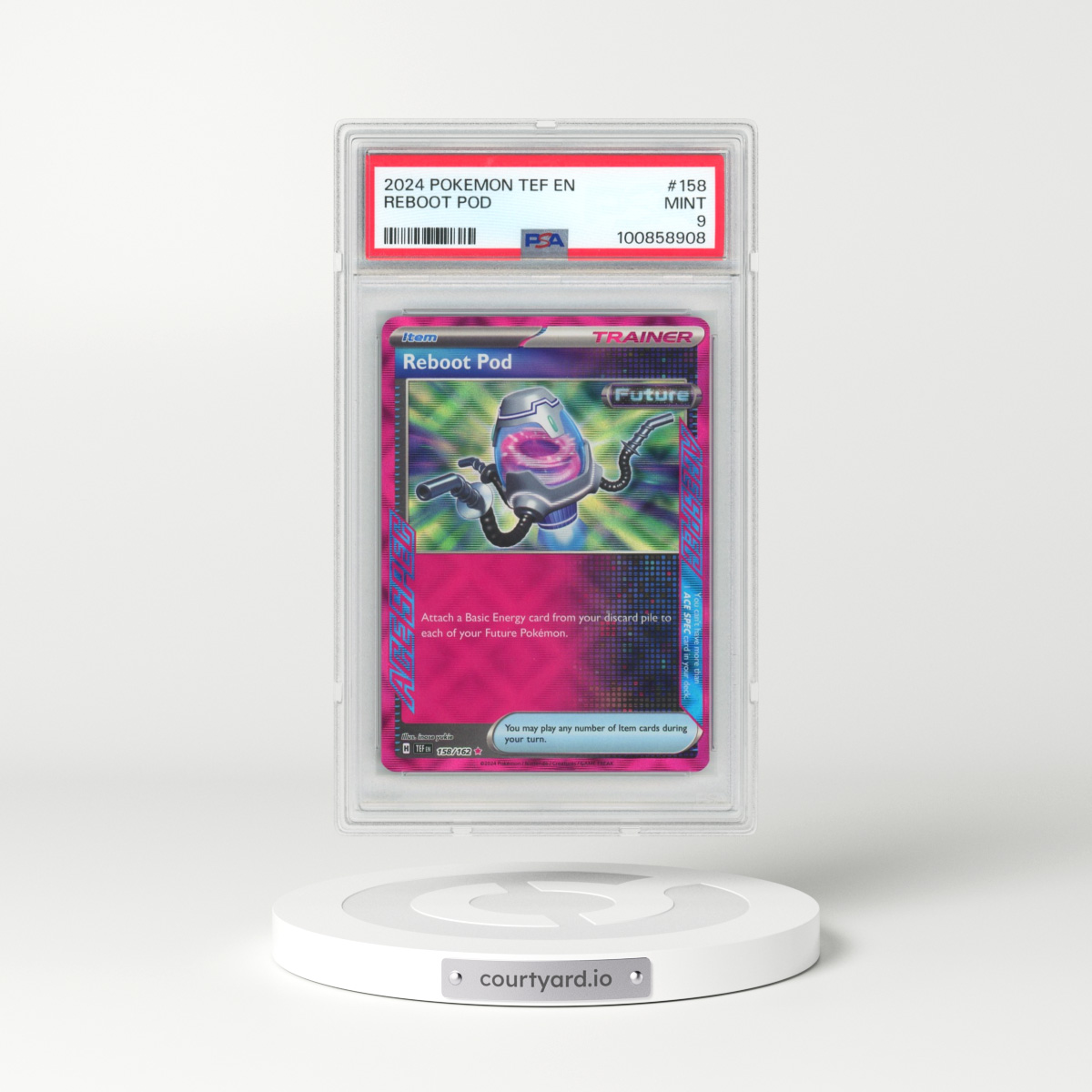 2024 Pokémon Tef EN-Temporal Forces #158 Reboot Pod (PSA 9 MINT)