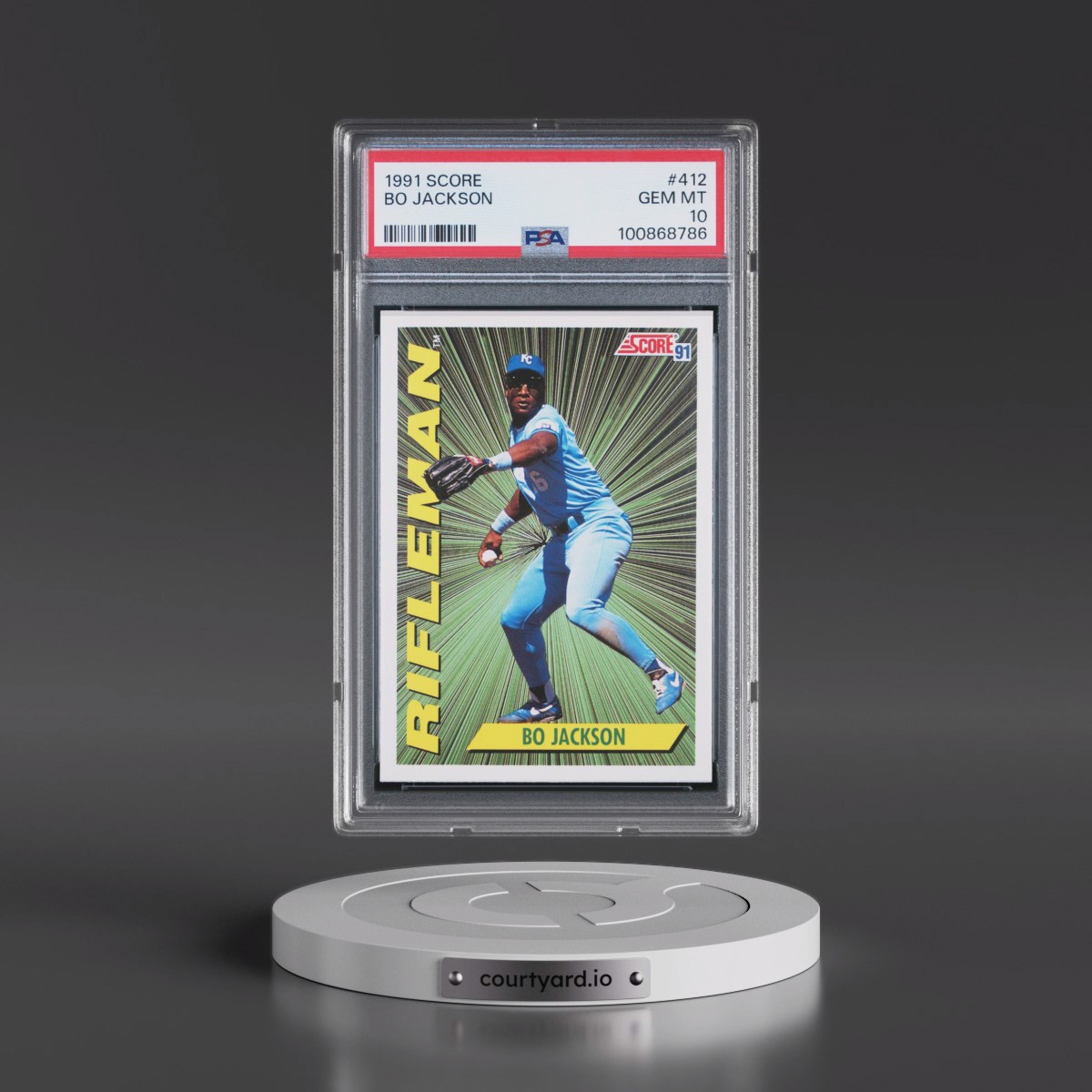 1991 Score #412 Bo Jackson (PSA 10 GEM MINT)