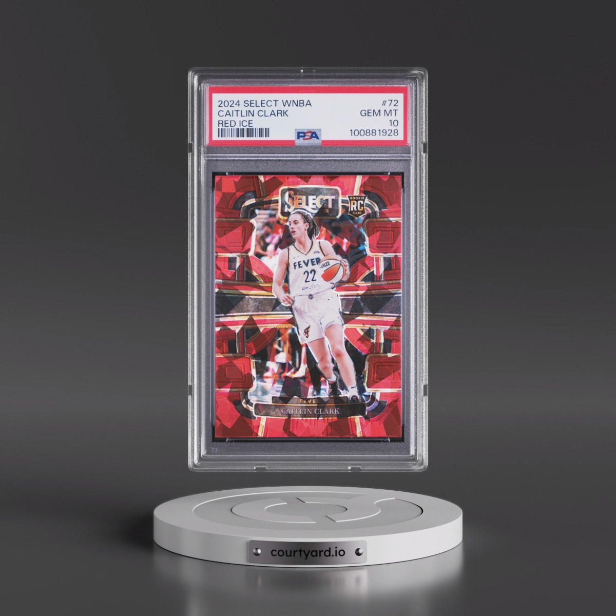 2024 Panini Select WNBA #72 Caitlin Clark - Red Ice (PSA 10 GEM MINT)