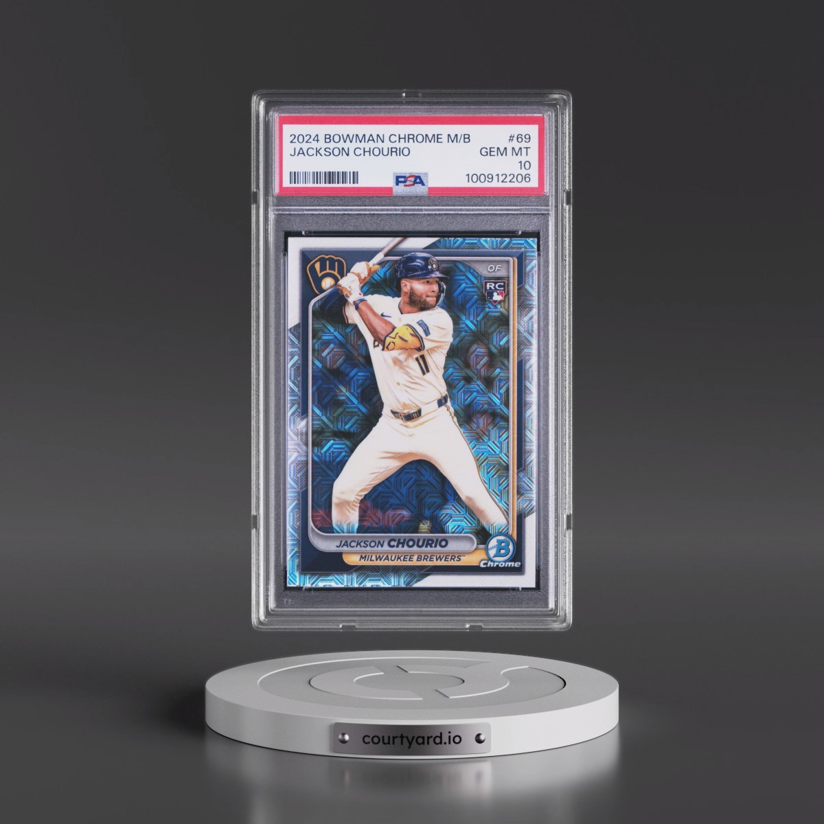 2024 Bowman Chrome Mega Box #69 Jackson Chourio (PSA 10 GEM MINT)