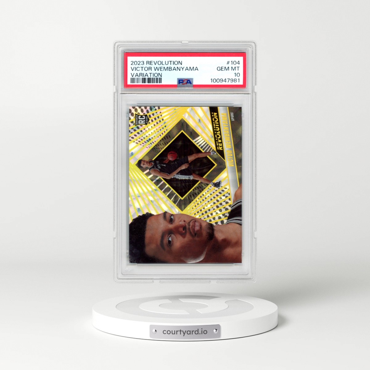 2023 Panini Revolution #104 Victor Wembanyama - Variation (PSA 10 GEM MINT)