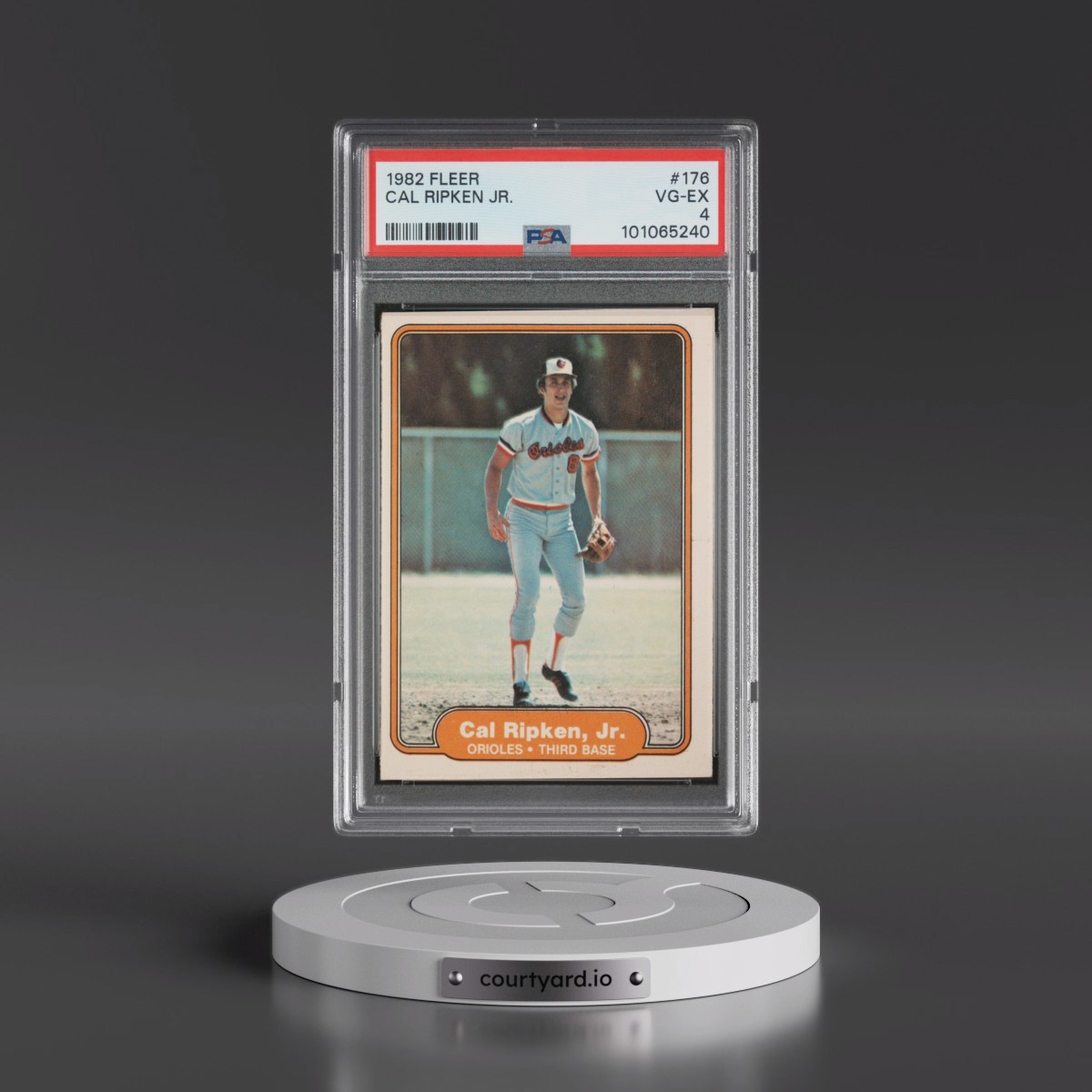 1982 Fleer #176 Cal Ripken Jr. (PSA 4 VG-EX)