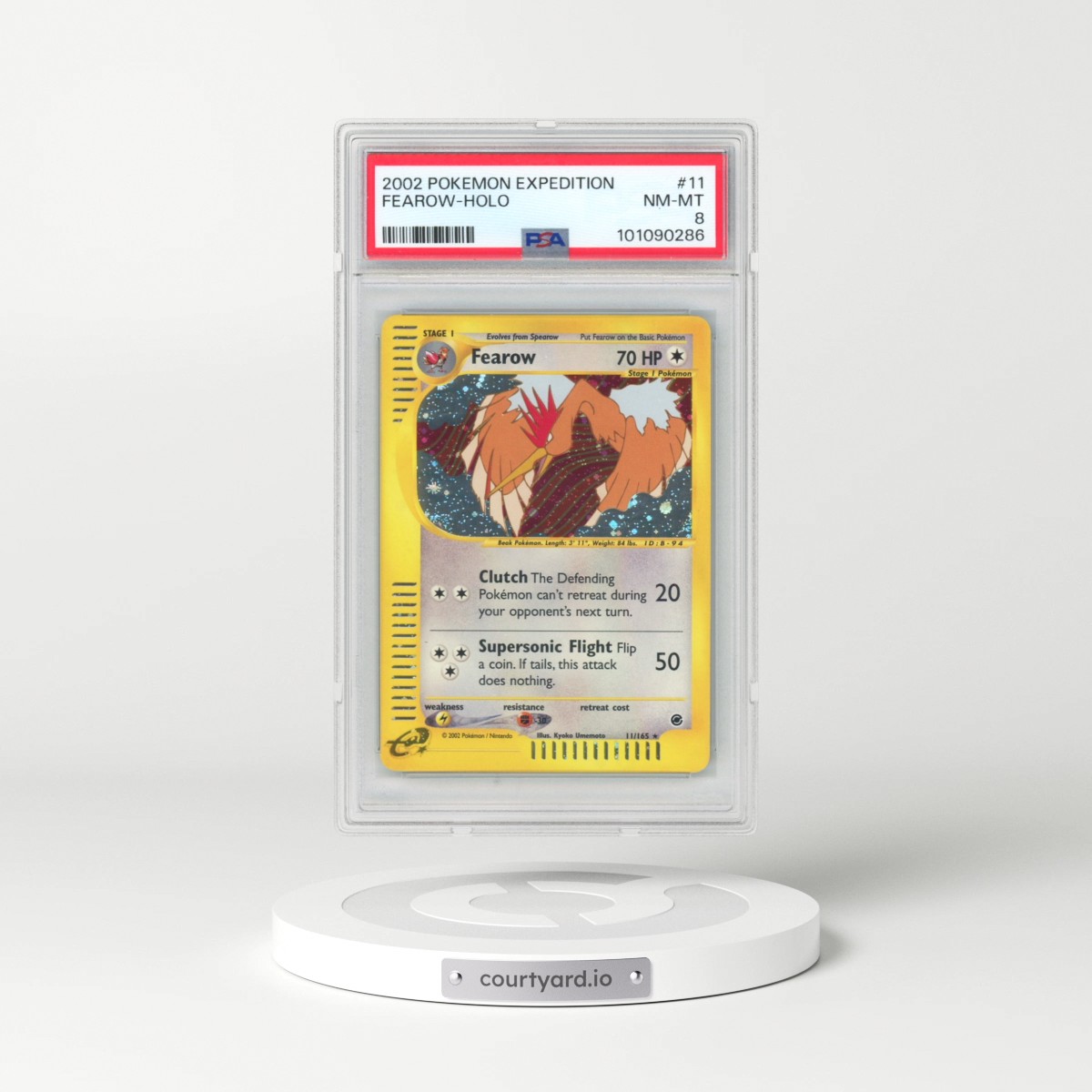 2002 Pokémon Expedition #11 Fearow - Holo (PSA 8 NM-MT)