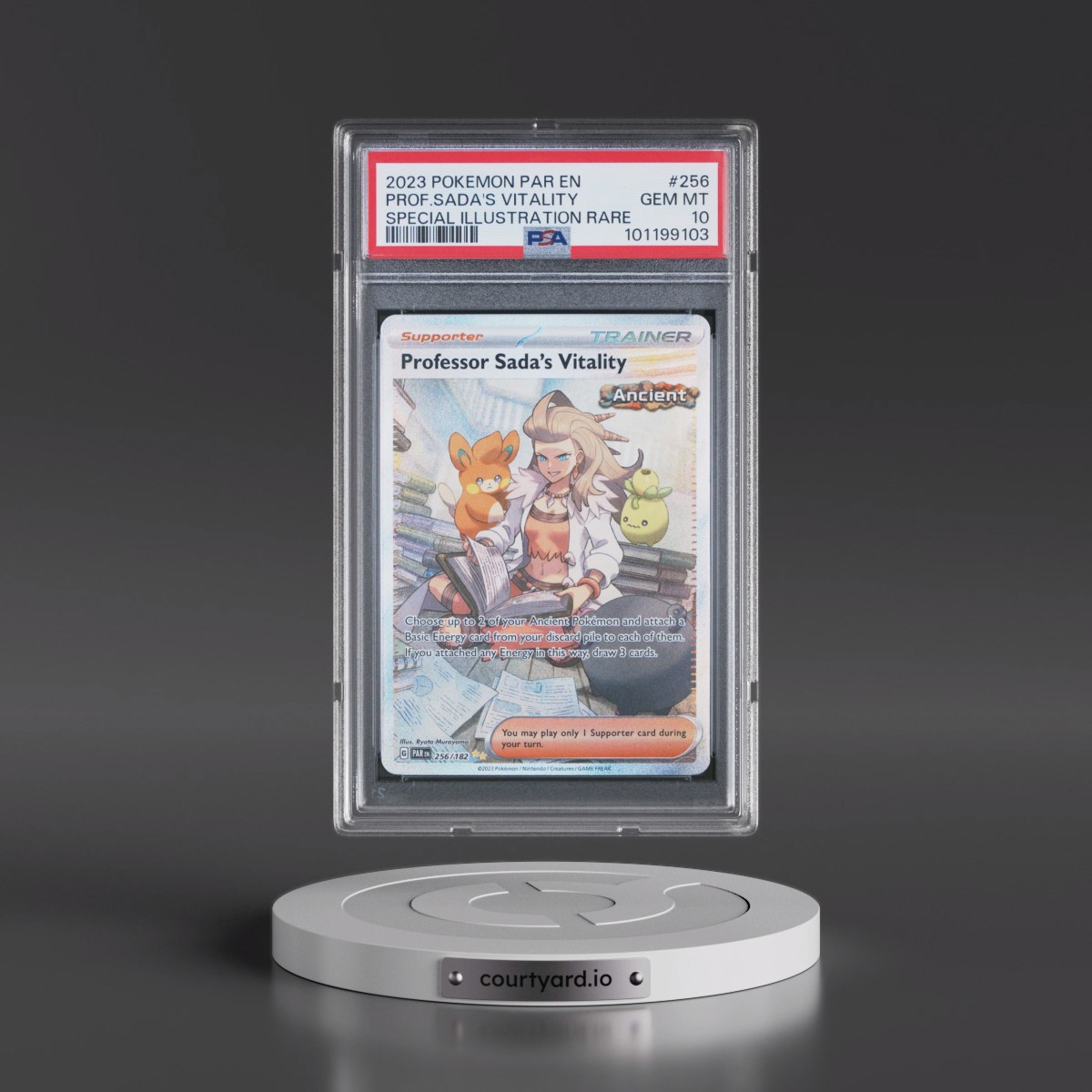 2023 Pokémon Par EN-Paradox Rift #256 Professor Sada's Vitality - Special Illustration Rare (PSA 10 GEM MINT)