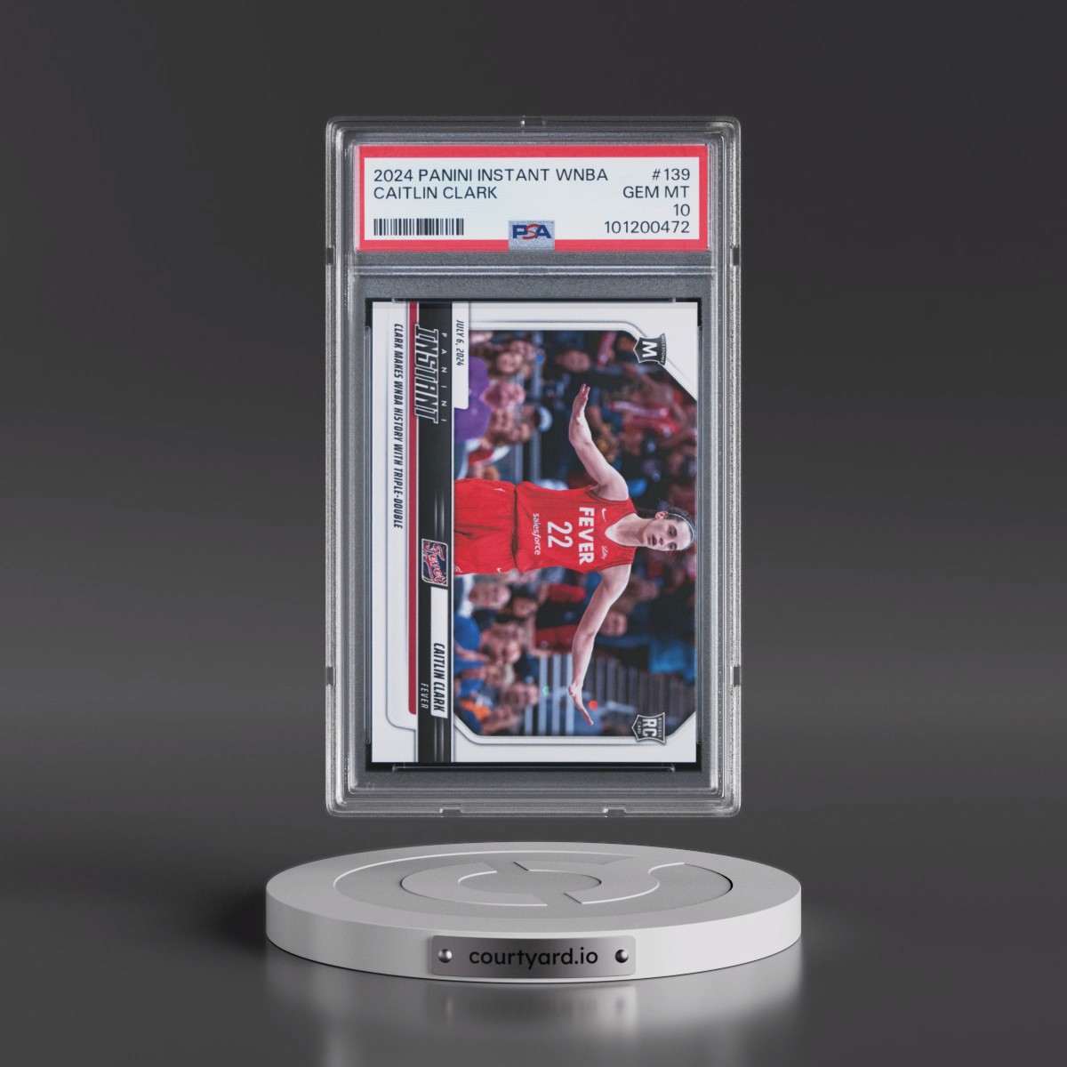 2024 Panini Instant WNBA Caitlin Clark #139 PSA 10
