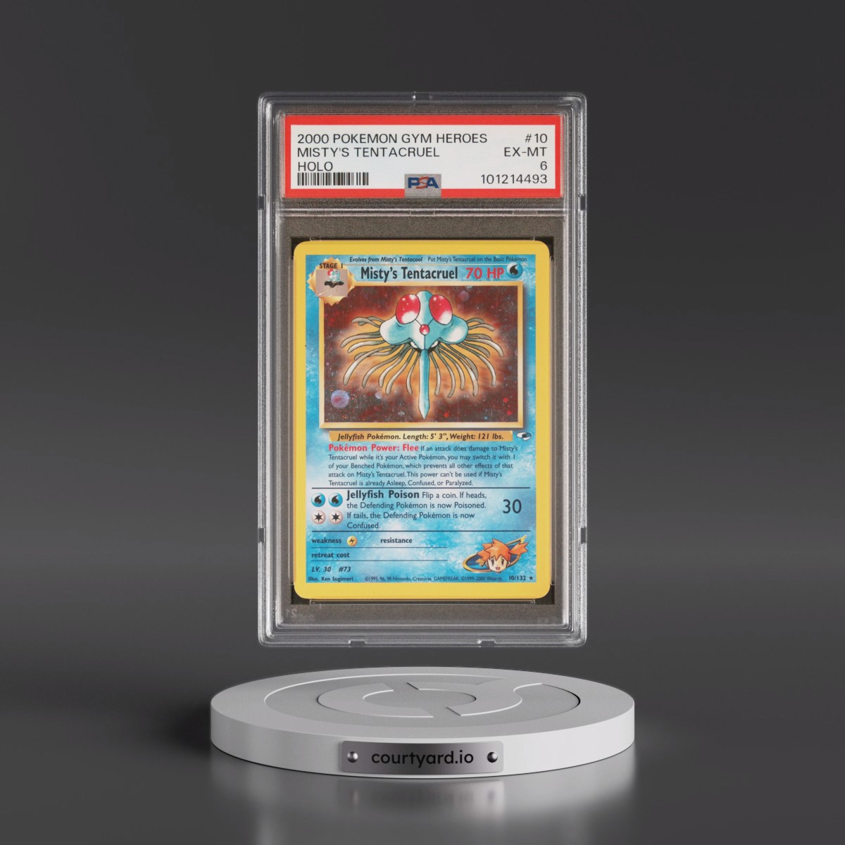 2000 Pokémon Gym Heroes #10 Misty's Tentacruel - Holo (PSA 6 EX-MT)