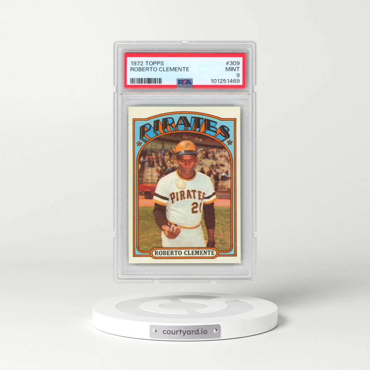 1972 Topps #309 Roberto Clemente (PSA 9 MINT)