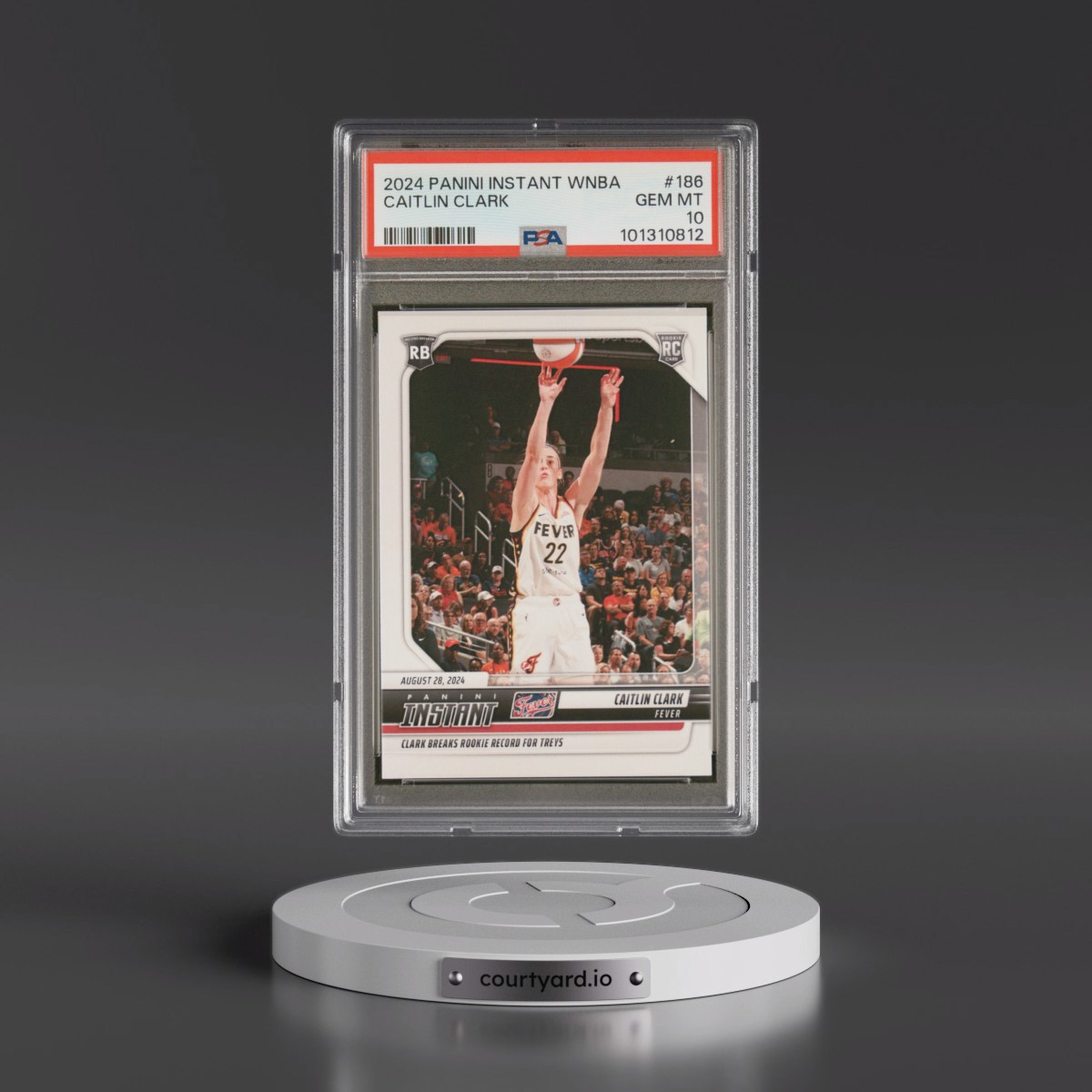 2024 Panini Instant WNBA Caitlin Clark #186 PSA 10