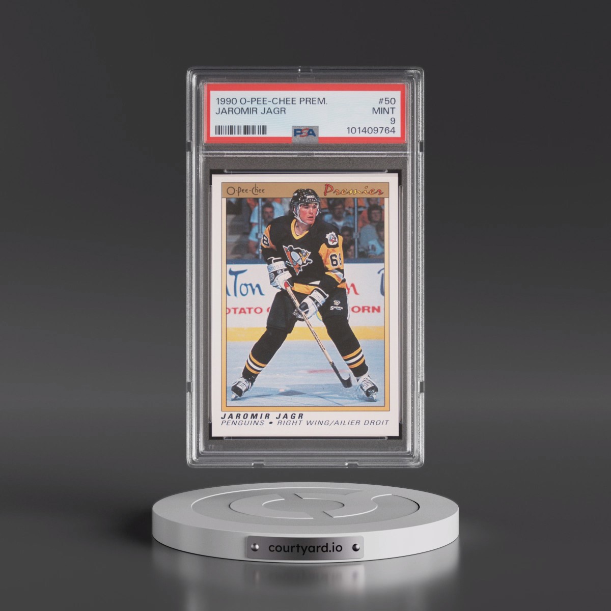 1990 O-Pee-Chee Premier #50 Jaromir Jagr (PSA 9 MINT)