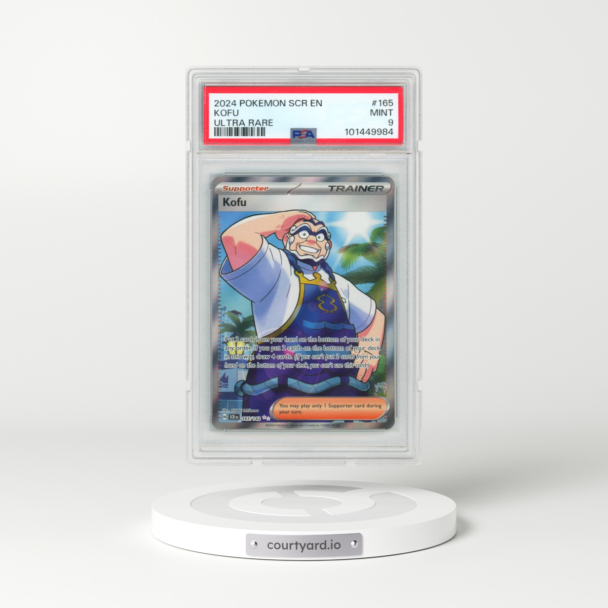 2024 Pokémon Scr EN-Stellar Crown #165 Kofu - Ultra Rare (PSA 9 MINT)