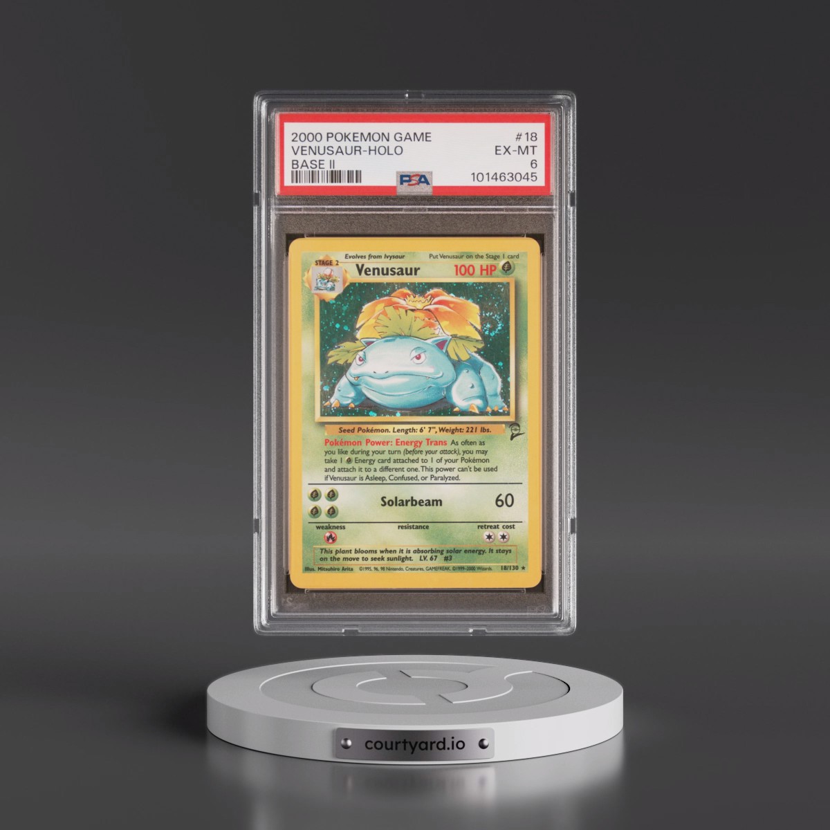 2000 Pokémon Game Base II #18 Venusaur - Holo (PSA 6 EX-MT)