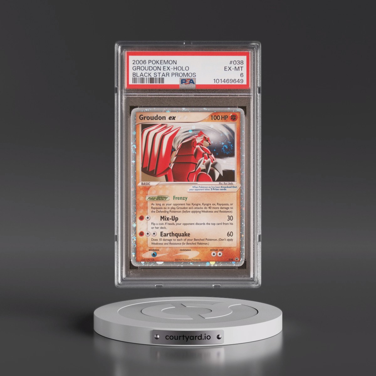 2006 Pokémon Black Star Promos #038 Groudon EX - Holo Holo (PSA 6 EX-MT)