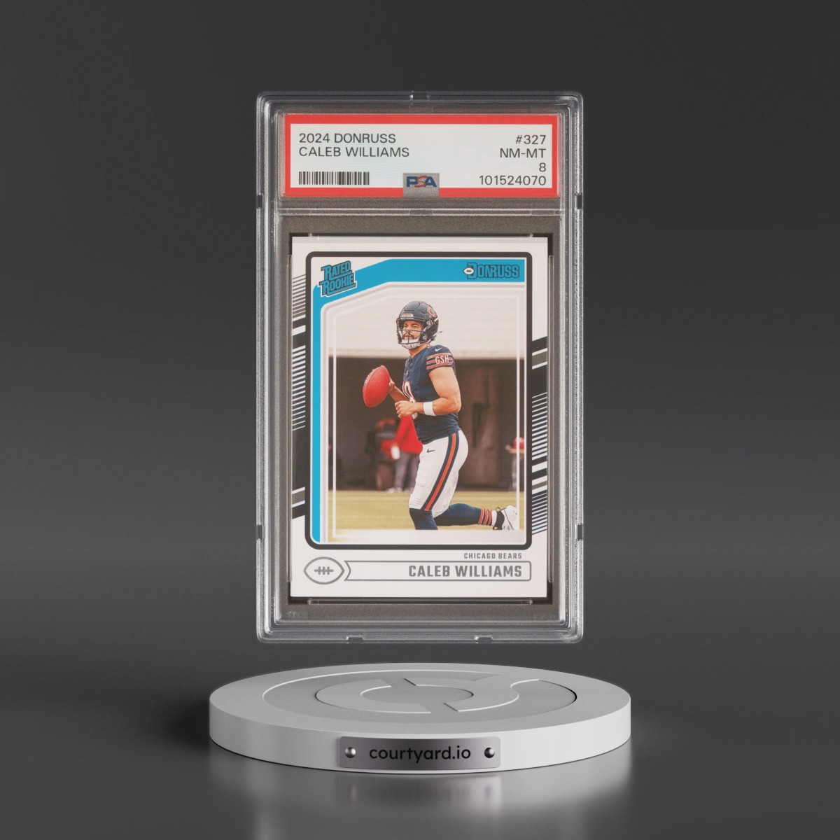 2024 Panini Donruss #327 Caleb Williams (PSA 8 NM-MT)