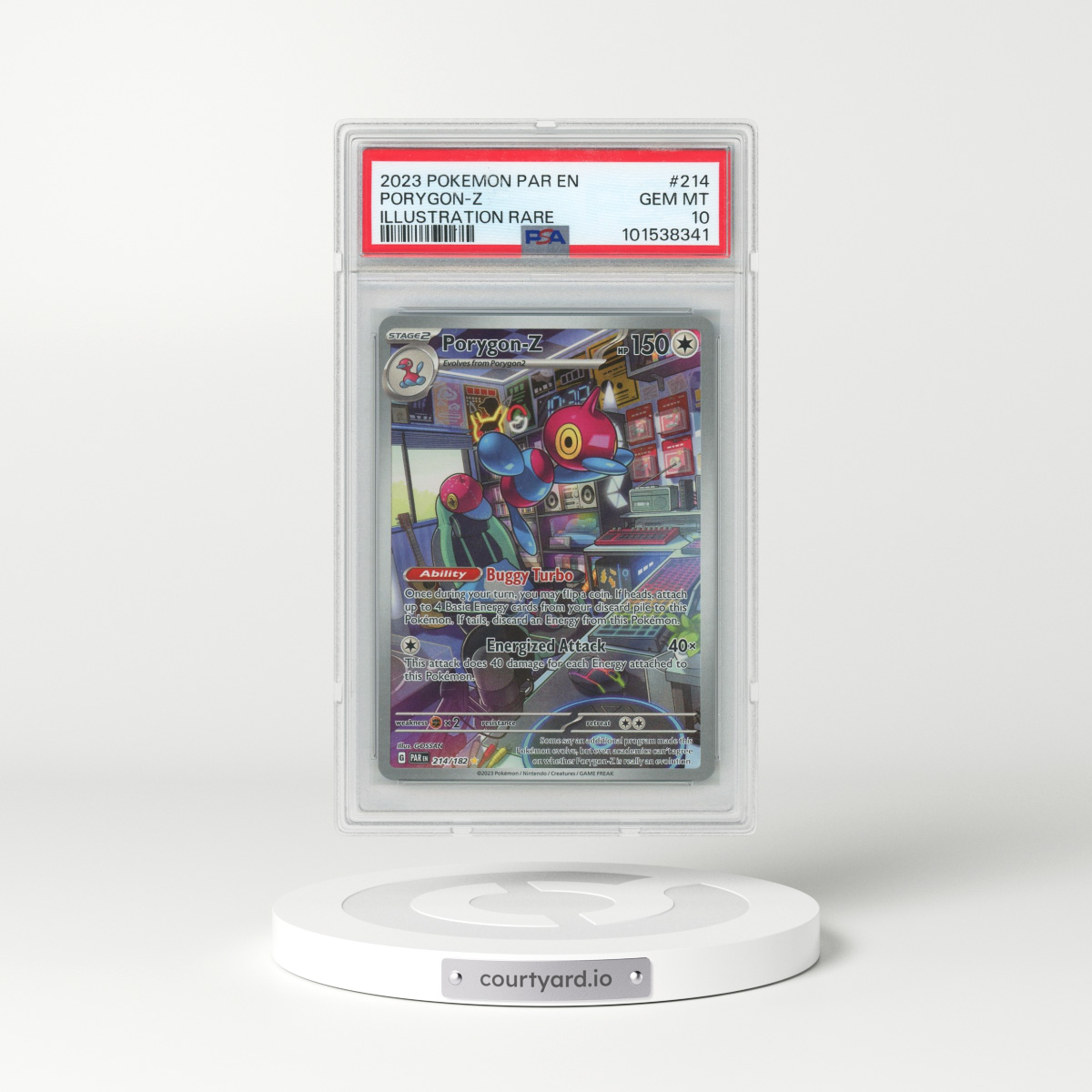 2023 Pokémon Par EN-Paradox Rift #214 Porygon-Z - Illustration Rare (PSA 10 GEM MINT)