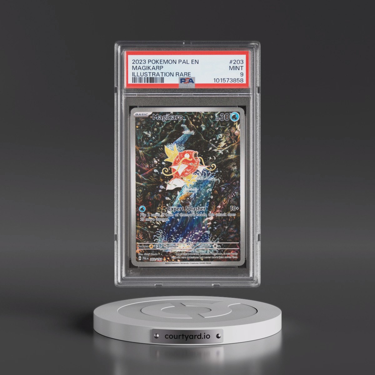 2023 Pokémon Pal EN-Paldea Evolved #203 Magikarp - Illustration Rare (PSA 9 MINT)