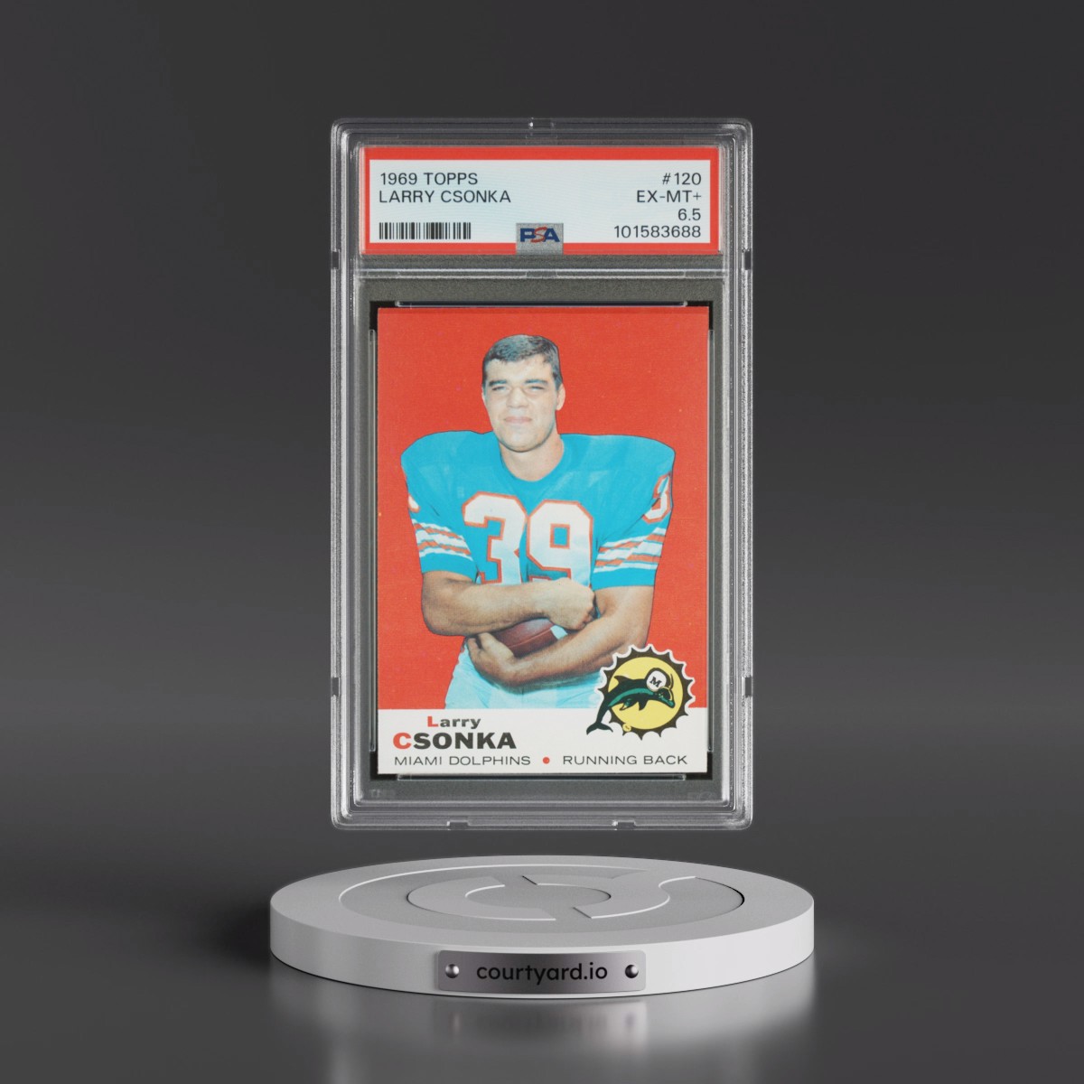 1969 Topps Larry Csonka #120 PSA 6.5