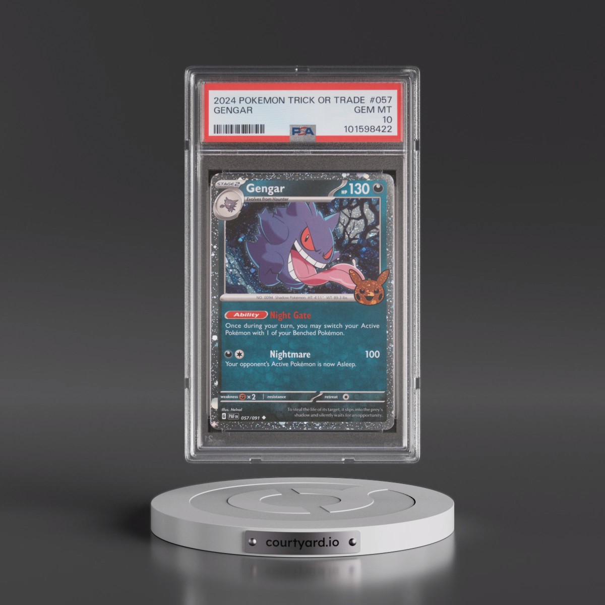 2024 Pokémon Trick or Trade #057 Gengar (PSA 10 GEM MINT)