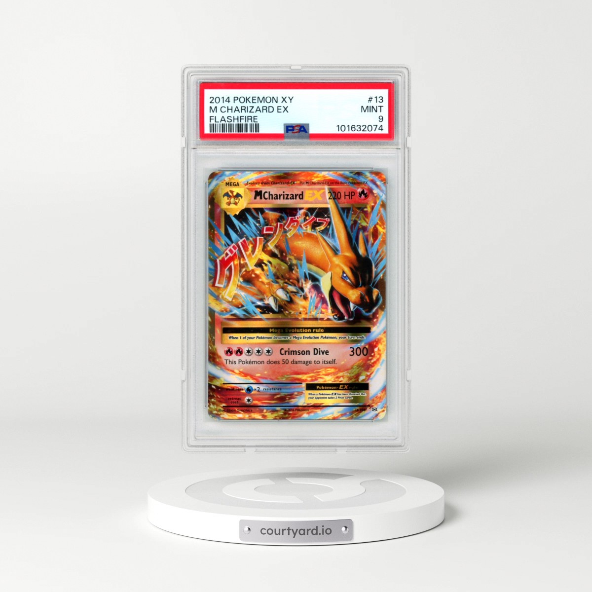 2014 Pokémon XY Flashfire #13 M Charizard EX - Holo (PSA 9 MINT)