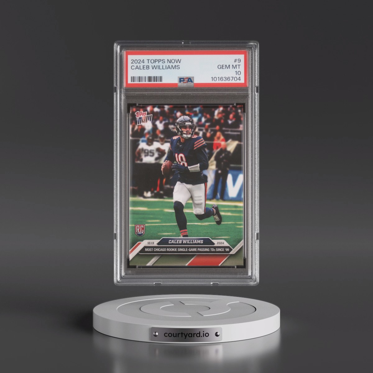 2024 Topps Now #9 Caleb Williams (PSA 10 GEM MINT)