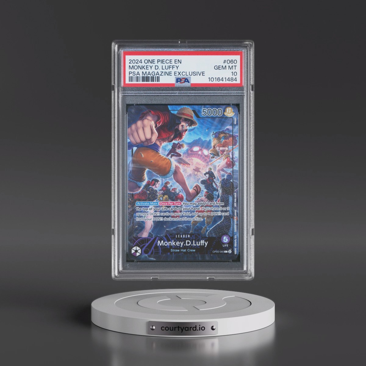 2024 One Piece Promos #060 Monkey D. Luffy - PSA Magazine Exclusive (PSA 10 GEM MINT)