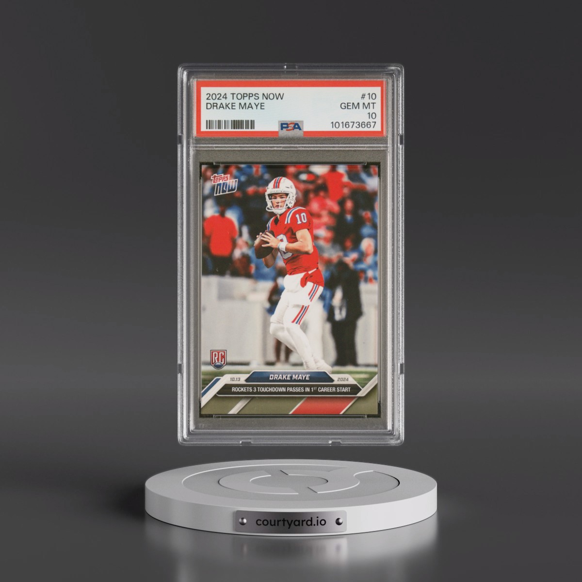 2024 Topps Now #10 Drake Maye (PSA 10 GEM MINT)