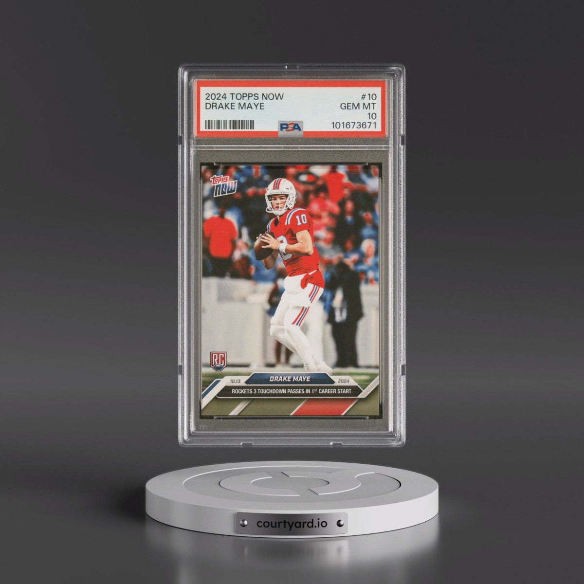 2024 Topps Now #10 Drake Maye (PSA 10 GEM MINT)