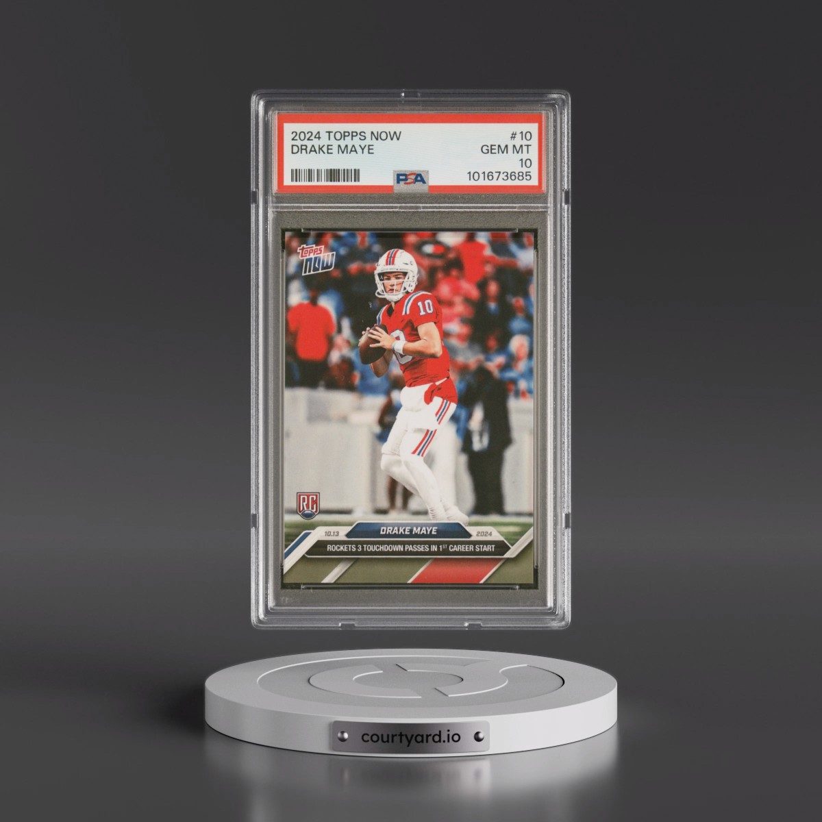 2024 Topps Now #10 Drake Maye (PSA 10 GEM MINT)