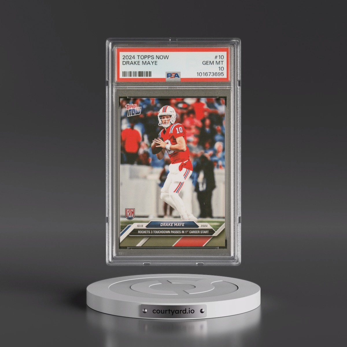 2024 Topps Now #10 Drake Maye (PSA 10 GEM MINT)